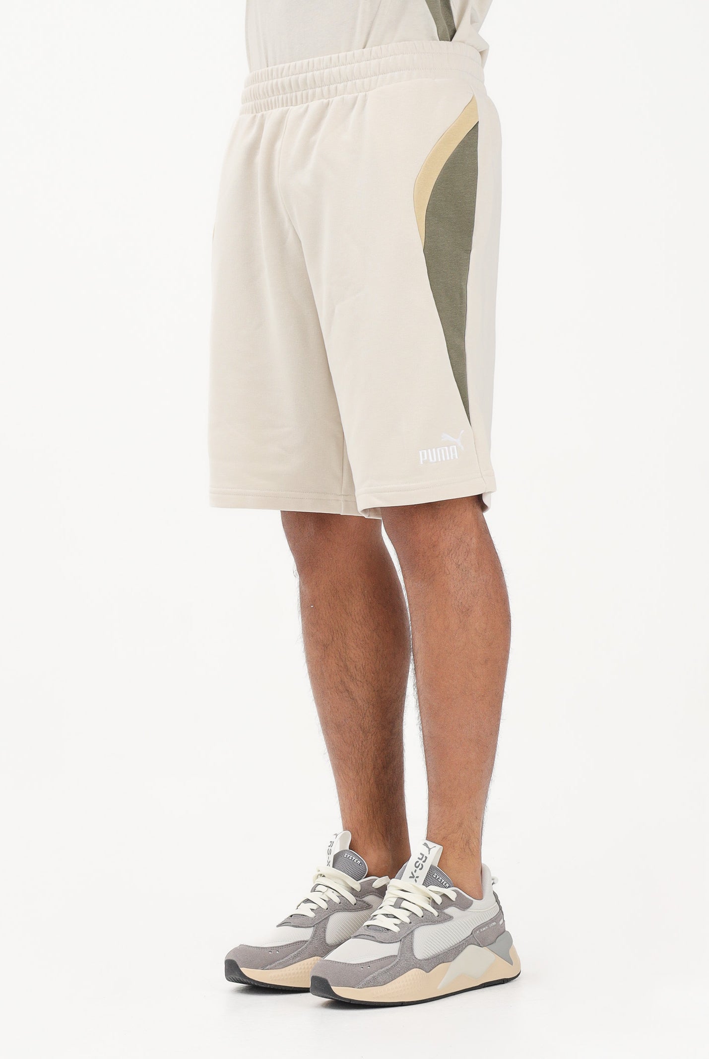 PUMA Shorts sportivo Essentials Block panna da uomo 691701 87 PUMA
