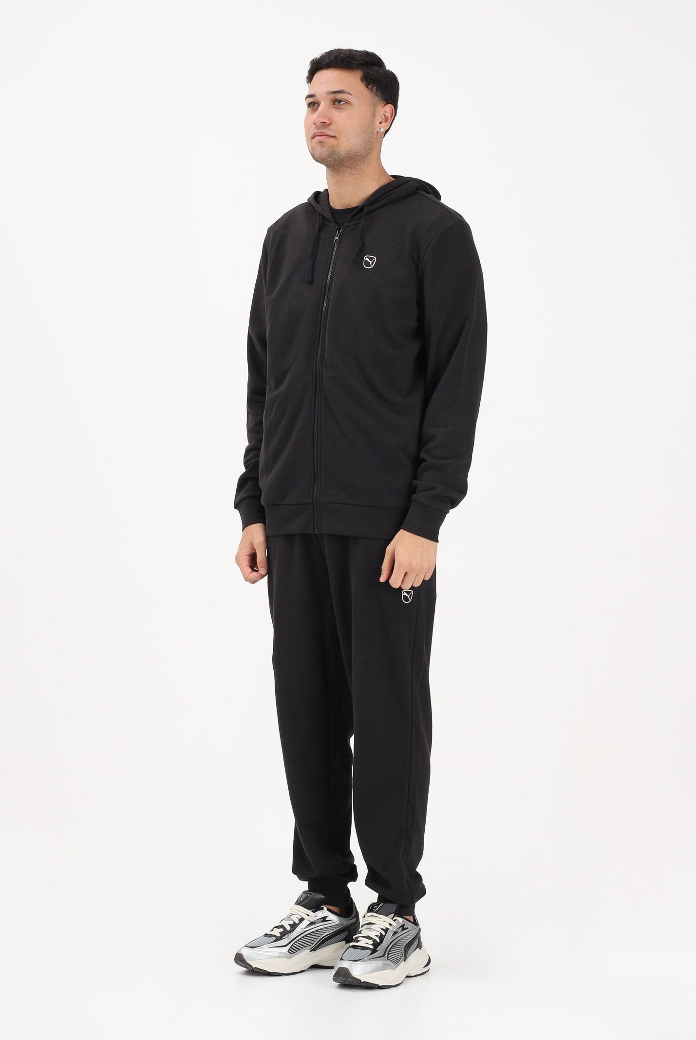 PUMA Tuta Essentials Elevated nera da uomo 691771 01 PUMA