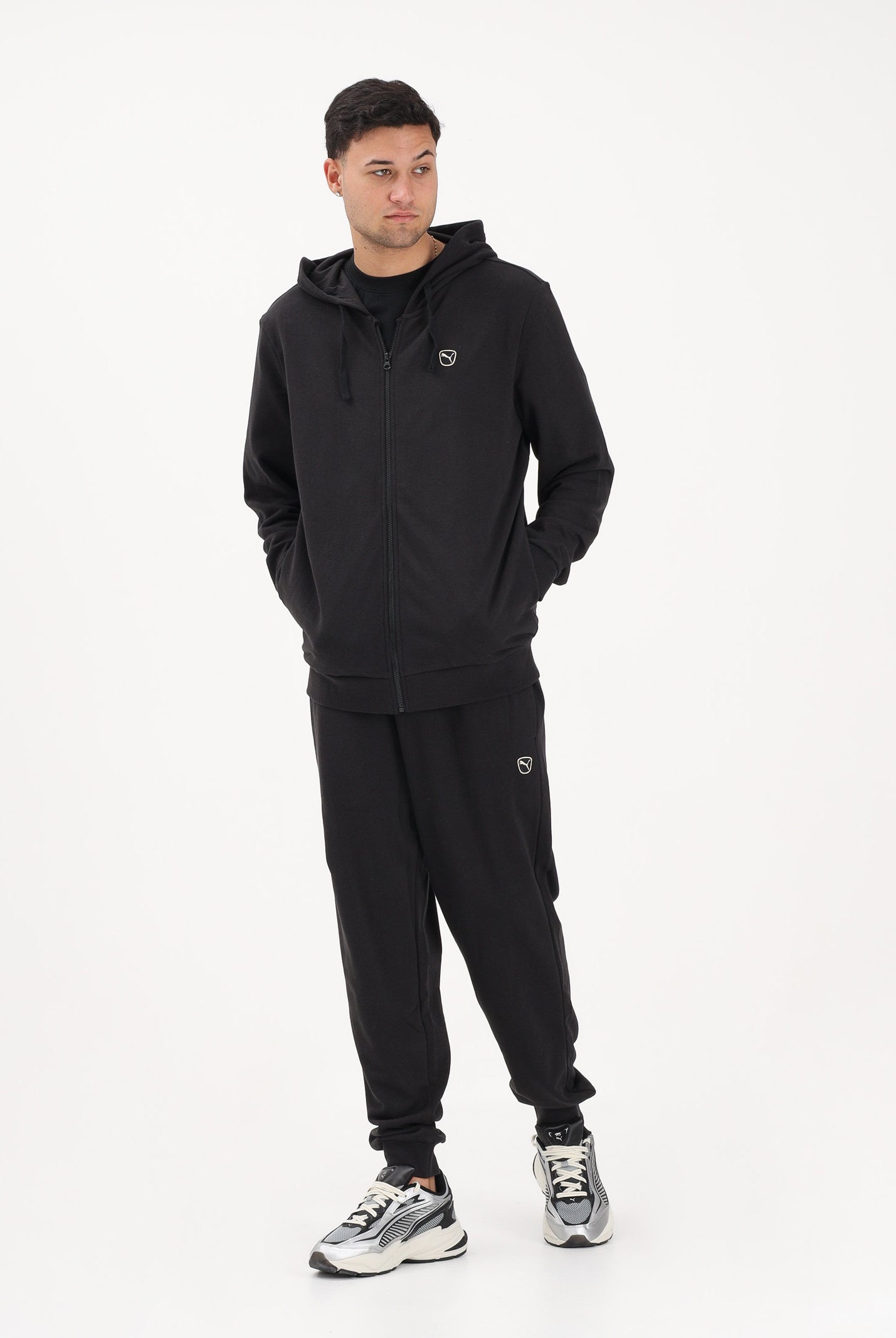 PUMA Tuta Essentials Elevated nera da uomo 691771 01 PUMA