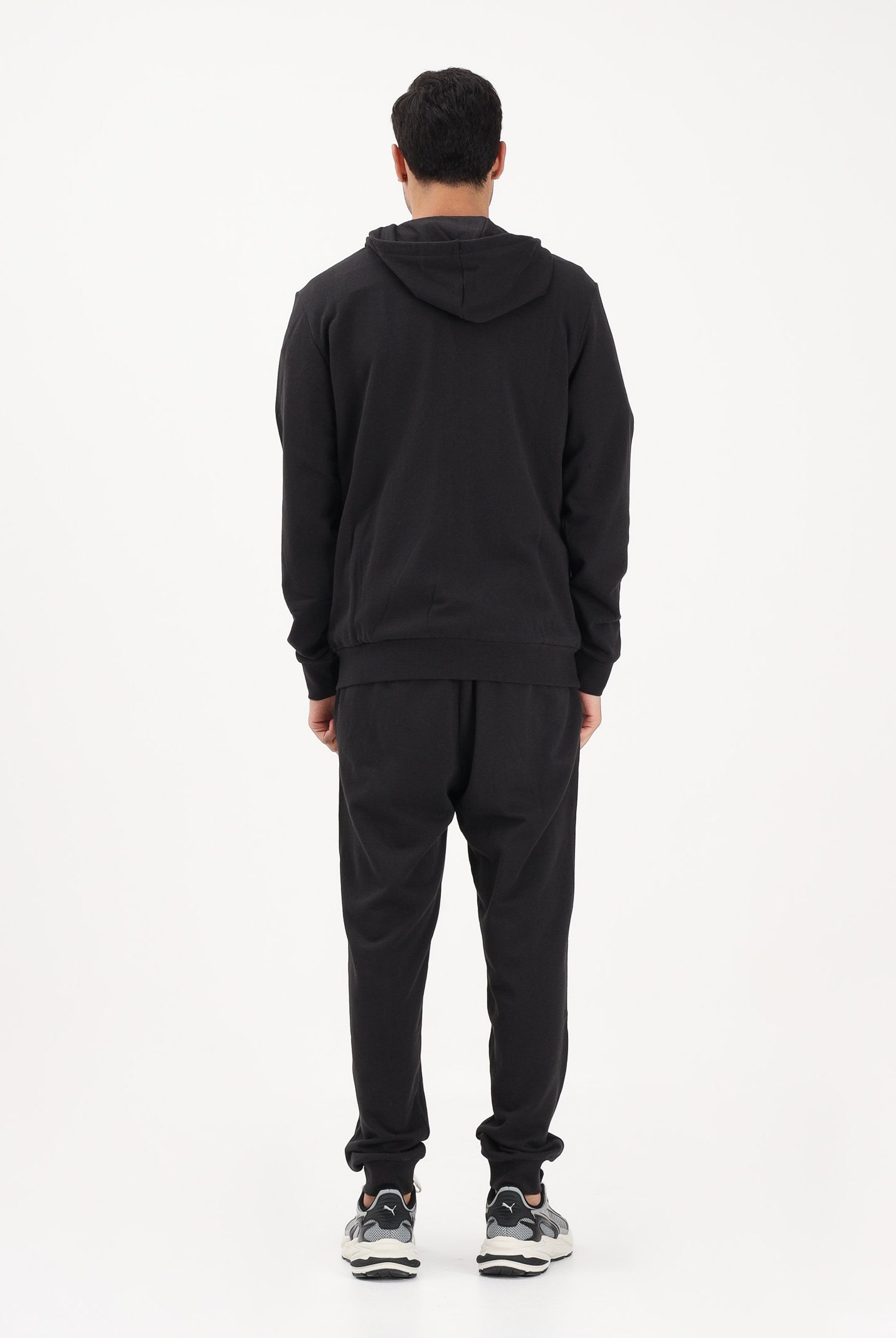 PUMA Tuta Essentials Elevated nera da uomo 691771 01 PUMA