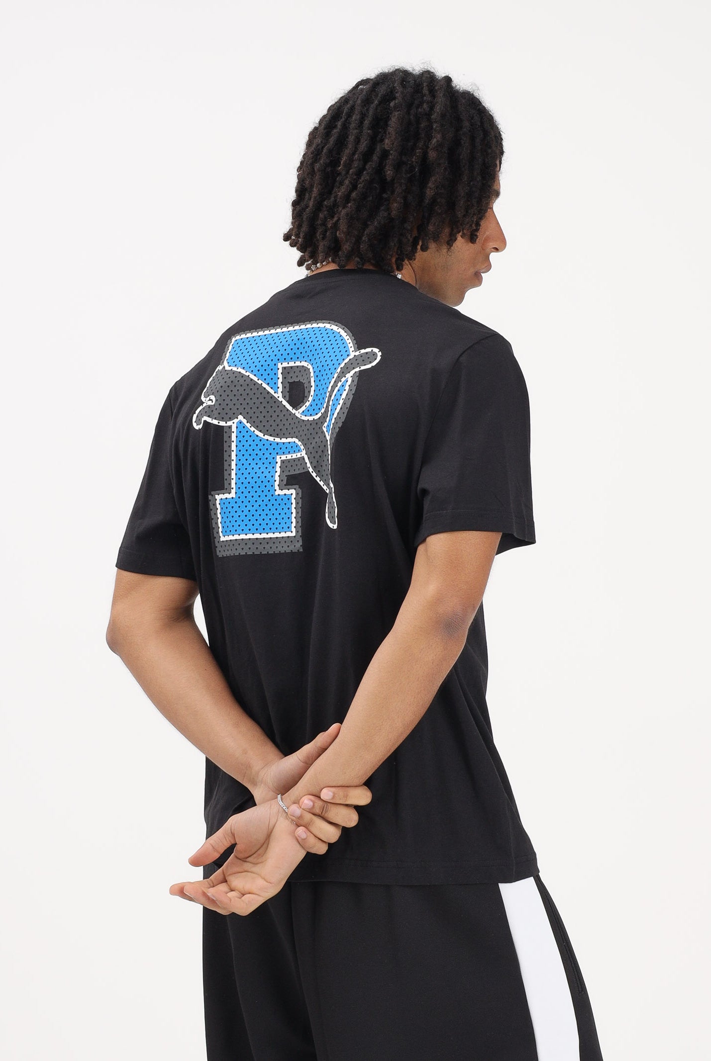 PUMA T-shirt a manica corta Graphic Varsity nera da uomo 691776 01 PUMA