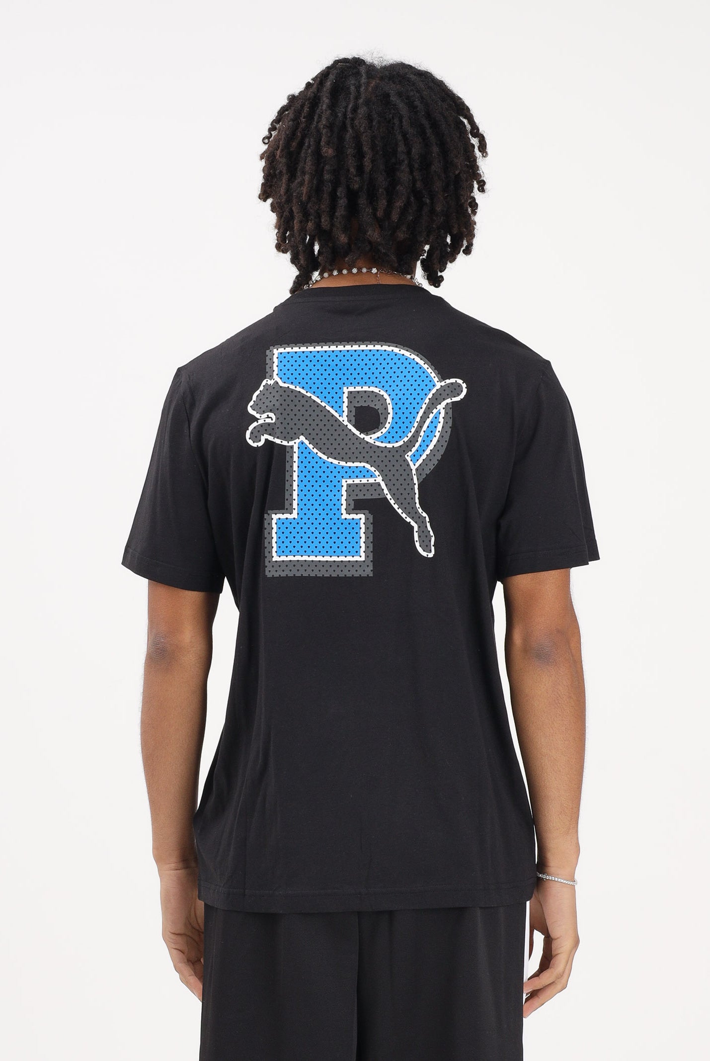 PUMA T-shirt a manica corta Graphic Varsity nera da uomo 691776 01 PUMA