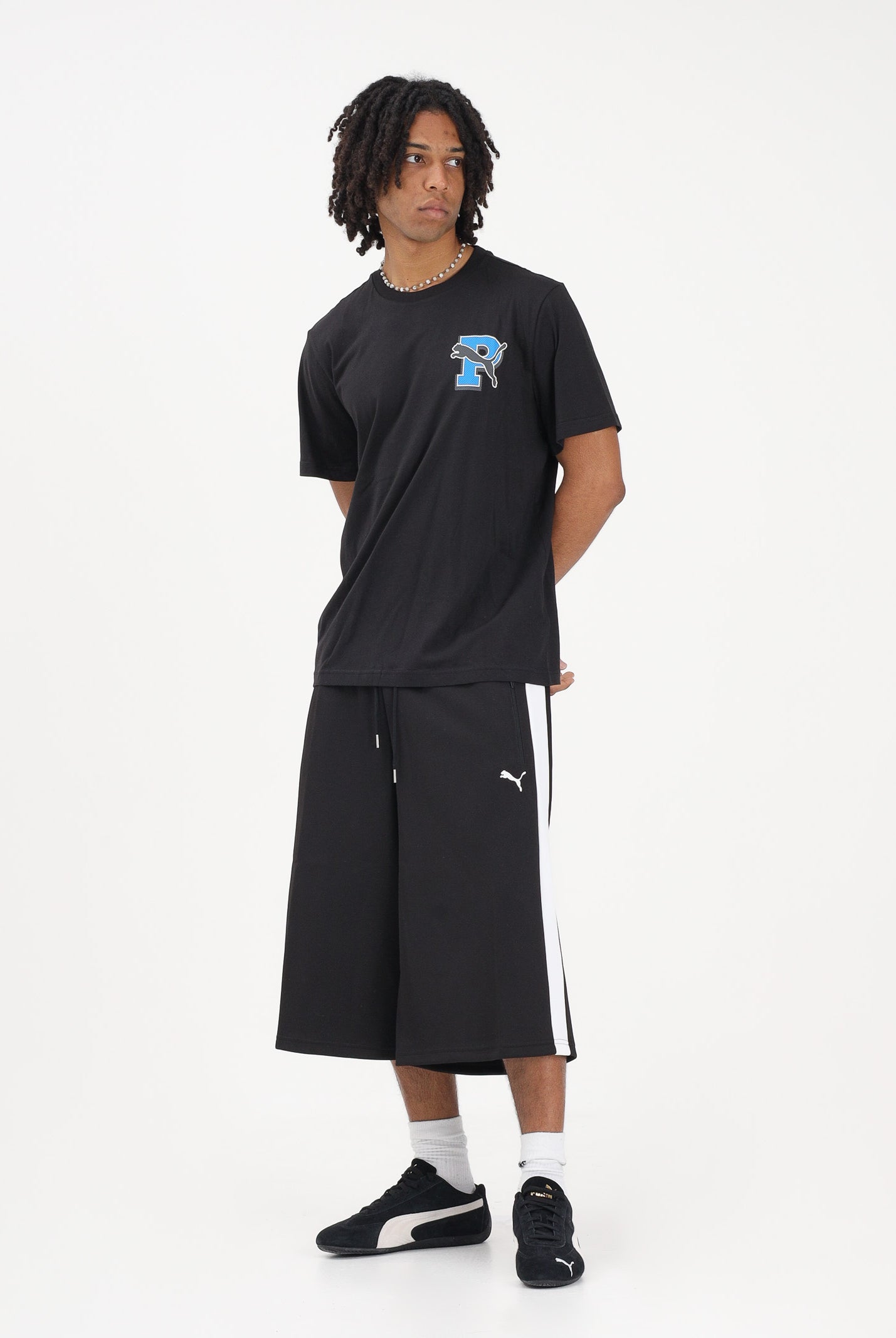 PUMA T-shirt a manica corta Graphic Varsity nera da uomo 691776 01 PUMA