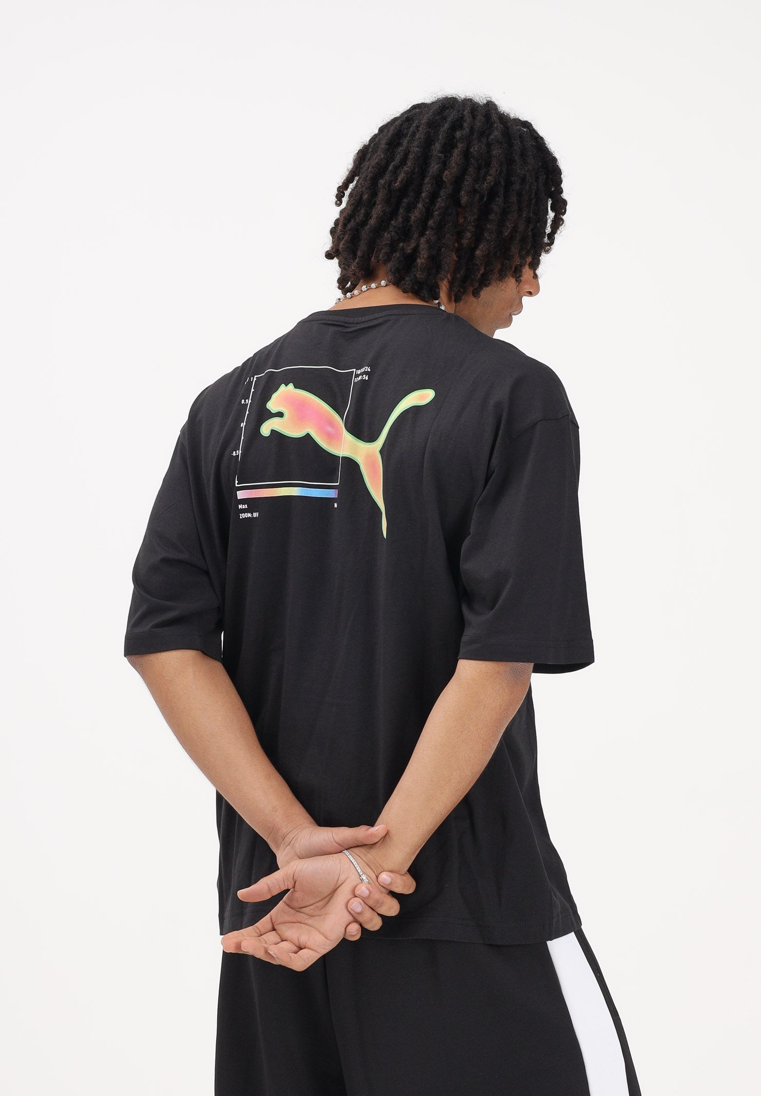 PUMA T-shirt a manica corta Graphic nera da uomo 691783 01 PUMA