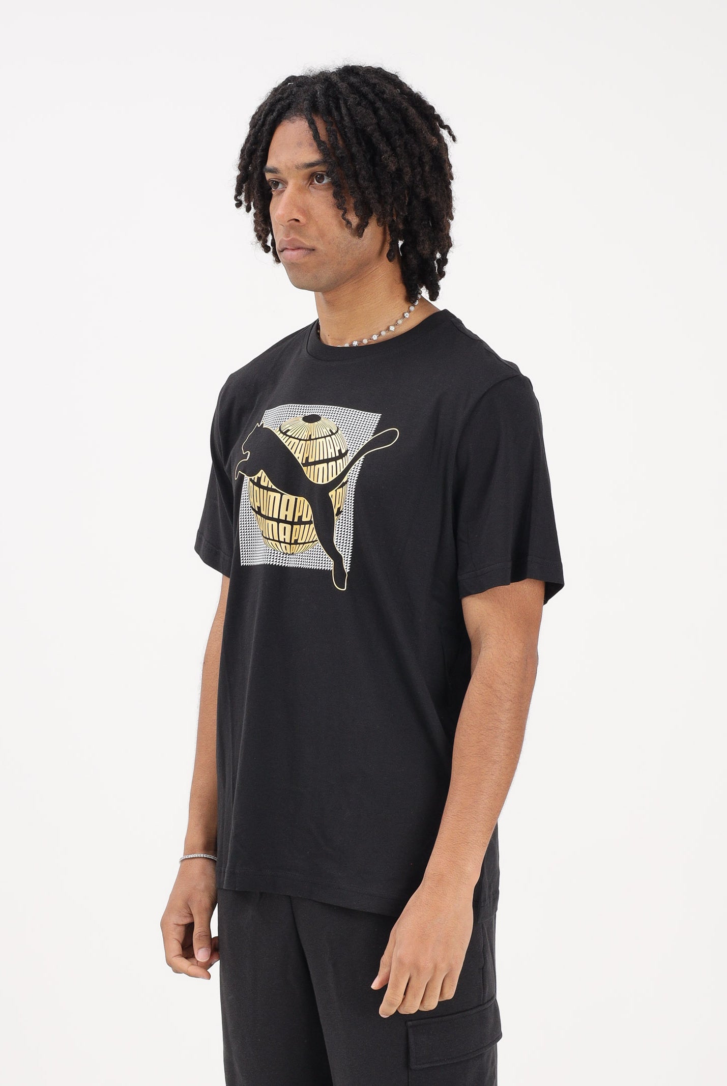 PUMA T-shirt a manica corta GRAPHICS nera da uomo 691784 01 PUMA