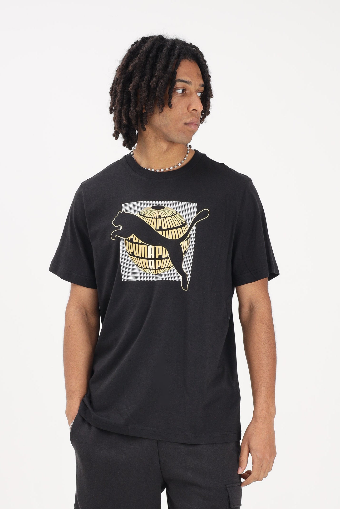 PUMA T-shirt a manica corta GRAPHICS nera da uomo 691784 01 PUMA