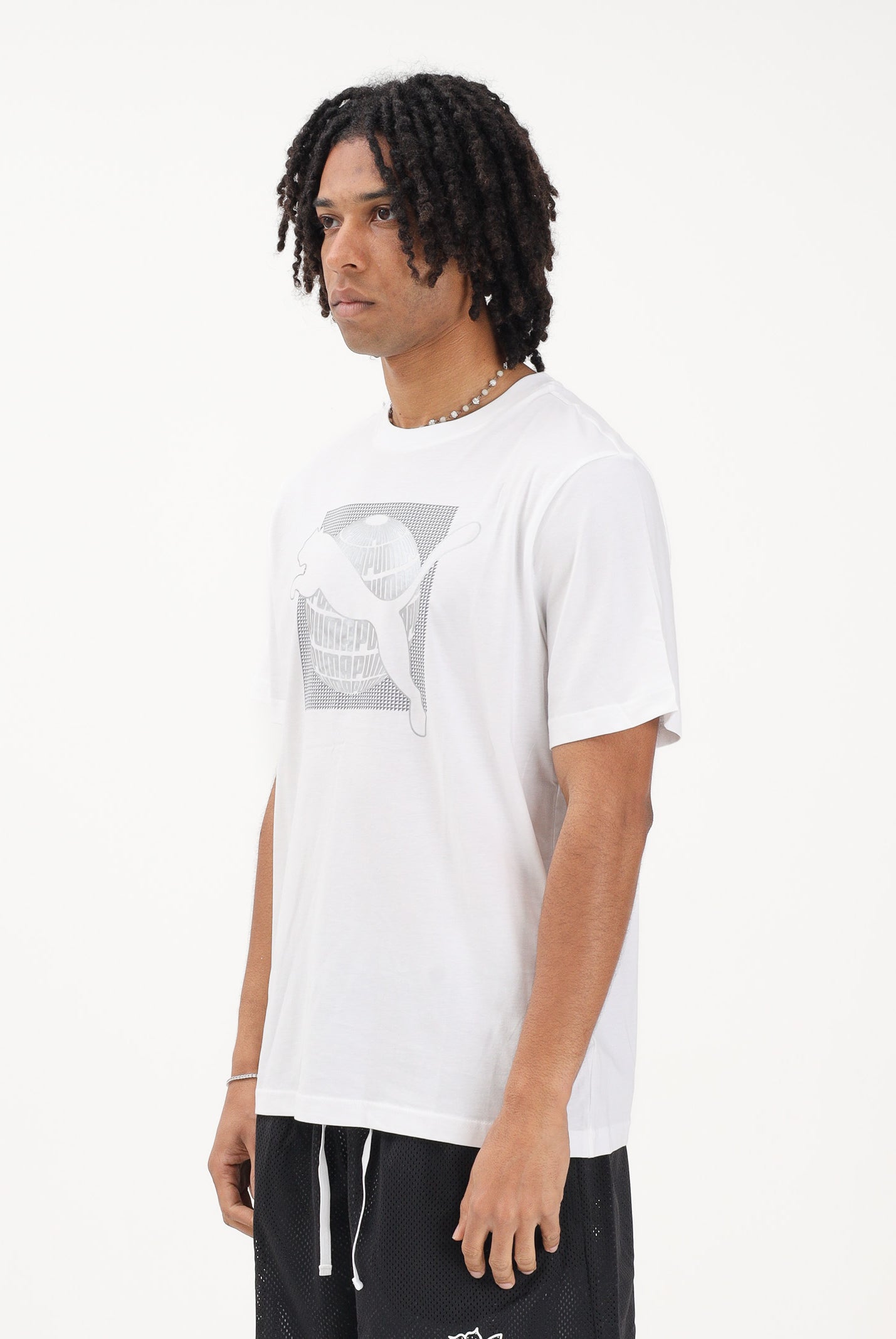 PUMA T-shirt a manica corta GRAPHICS bianca da uomo 691784 02 PUMA