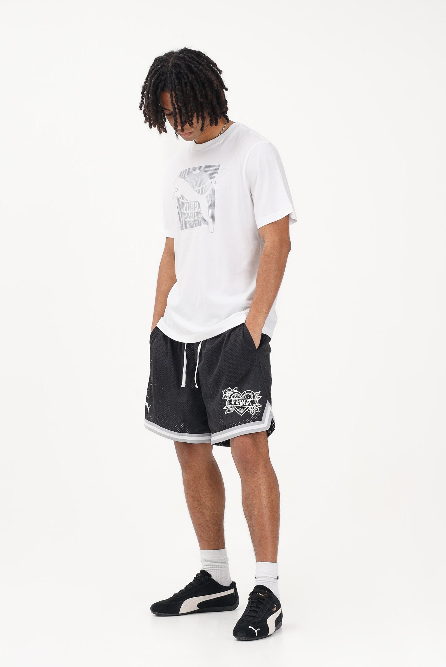PUMA T-shirt a manica corta GRAPHICS bianca da uomo 691784 02 PUMA