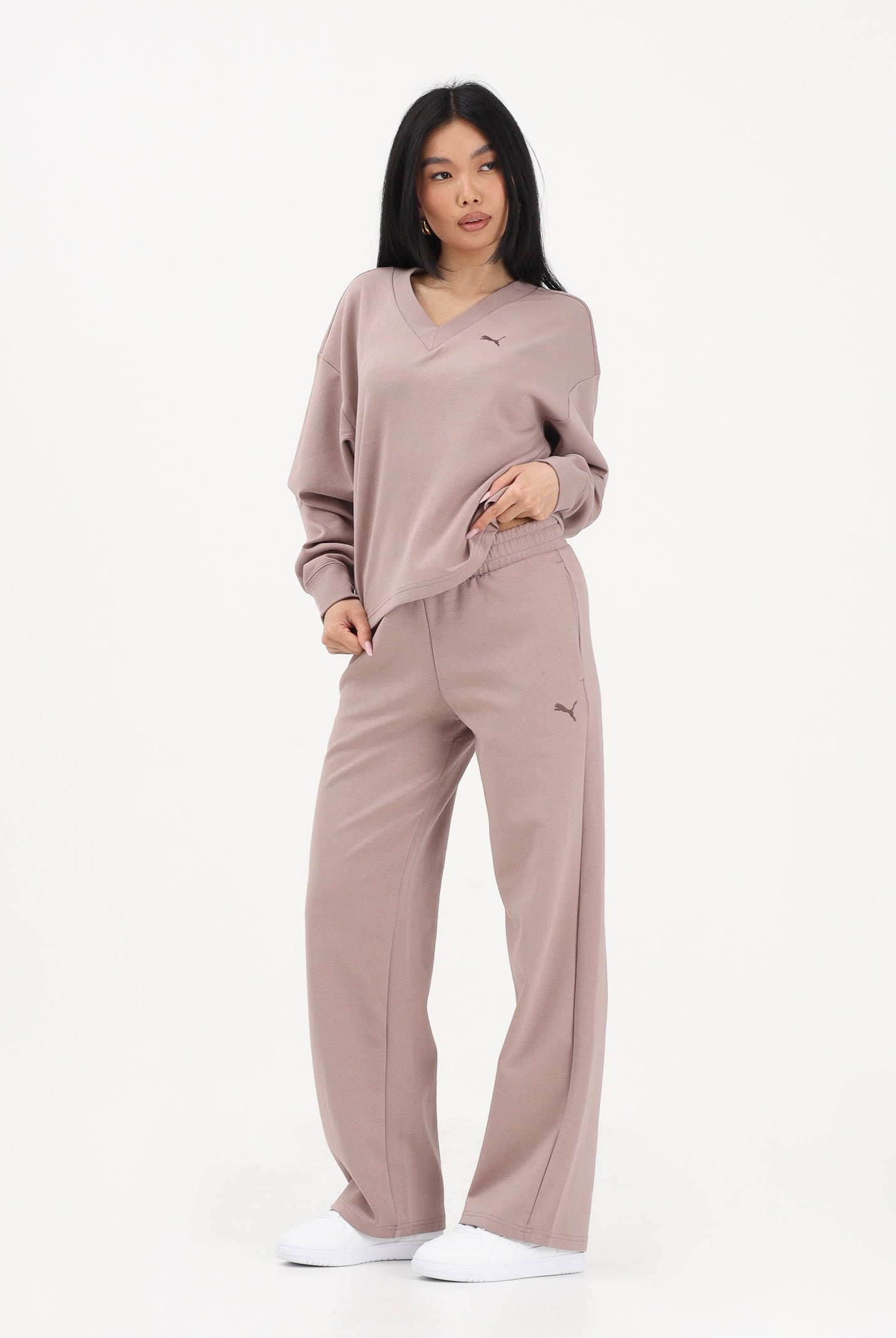 PUMA Pantalone sportivo Essentials Elevated rosa da donna 691817 88 PUMA