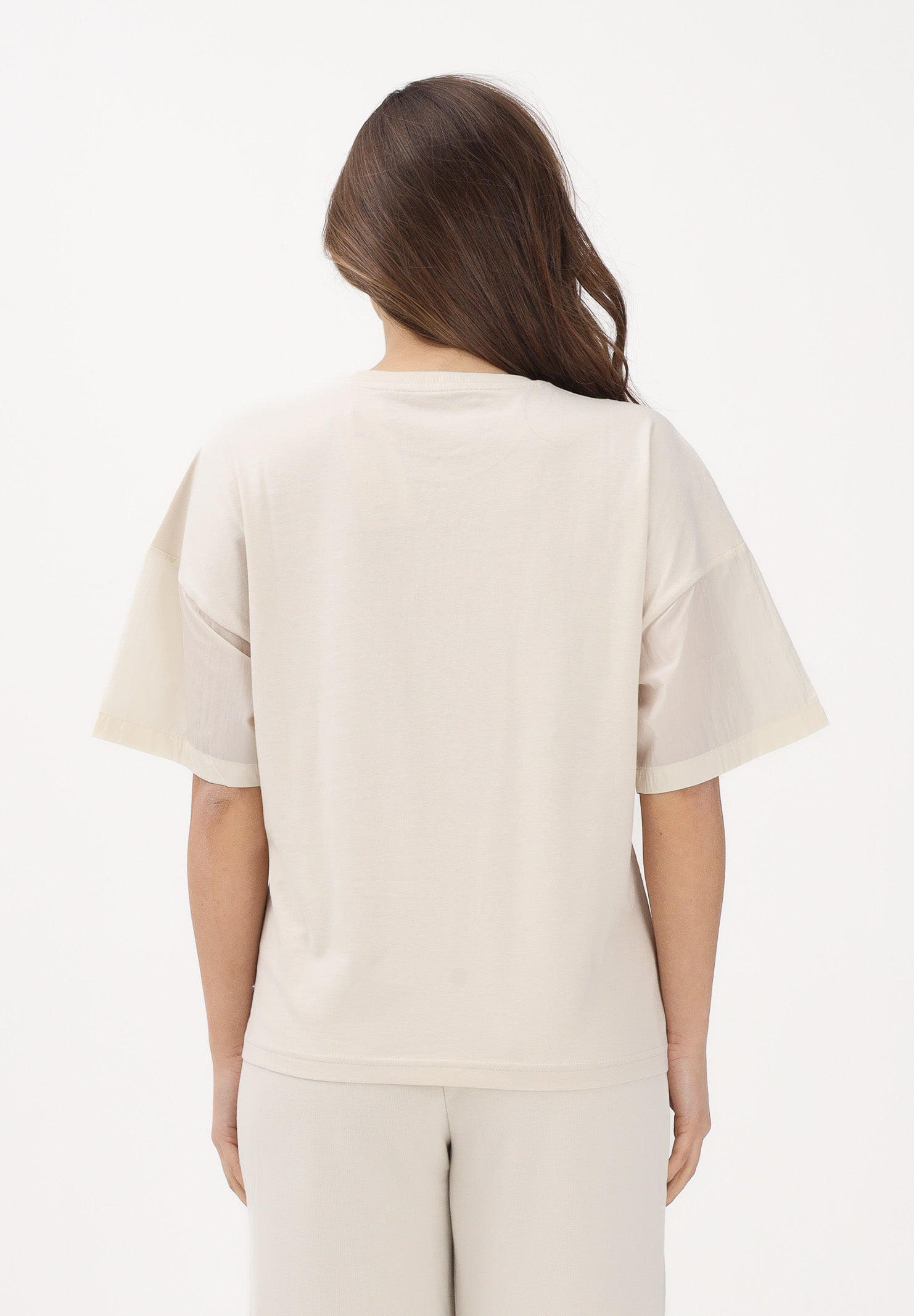 PUMA T-shirt a manica corta HER Oversized panna da donna 691883 87 PUMA