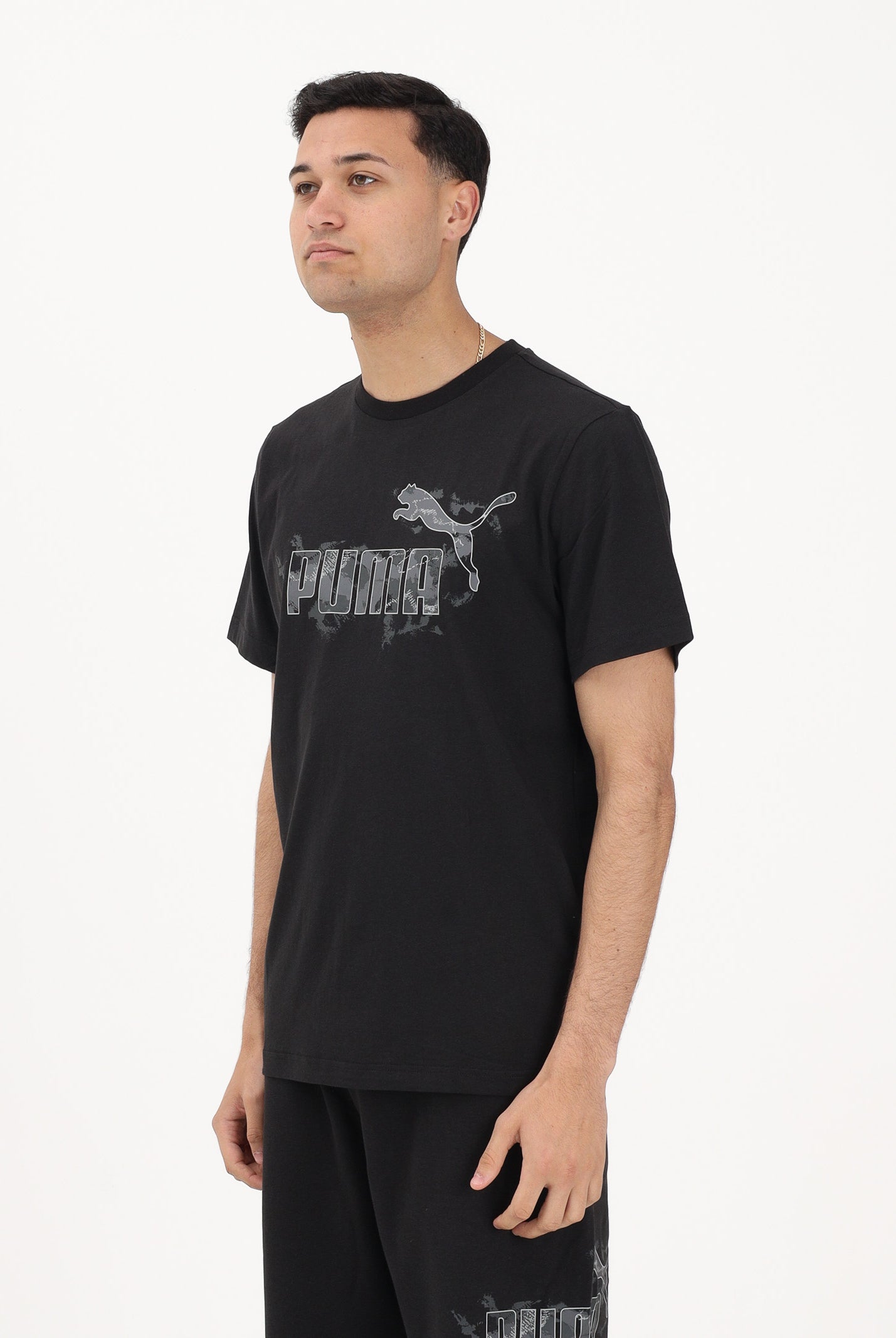 PUMA T-shirt a manica corta Camo nera da uomo 692034 01 PUMA