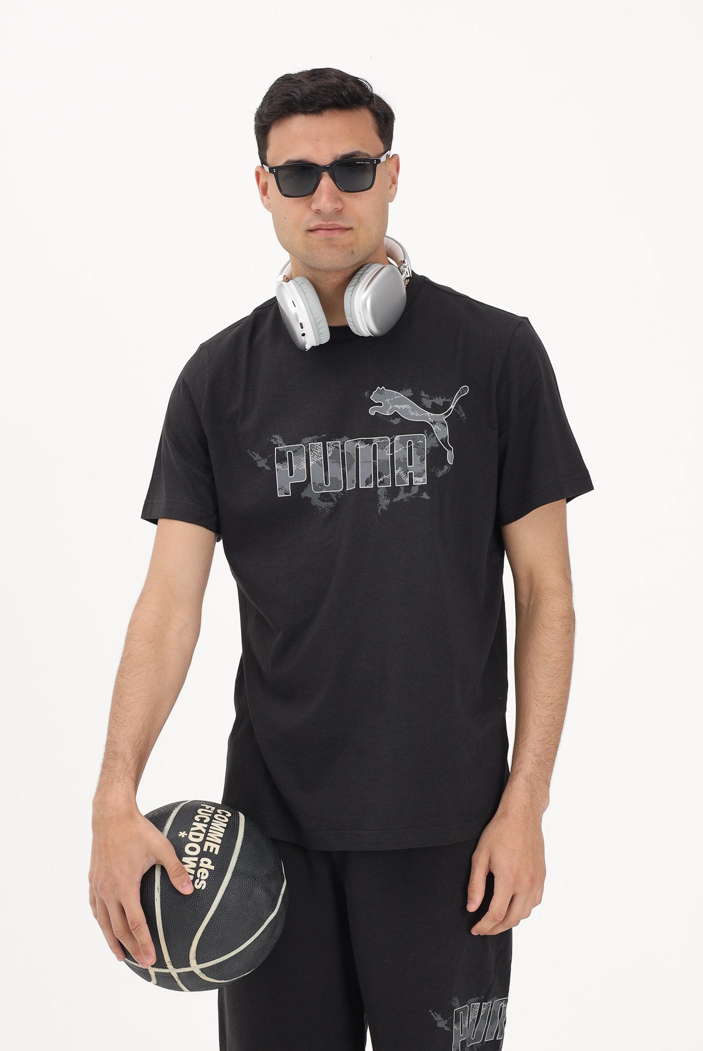 PUMA T-shirt a manica corta Camo nera da uomo 692034 01 PUMA