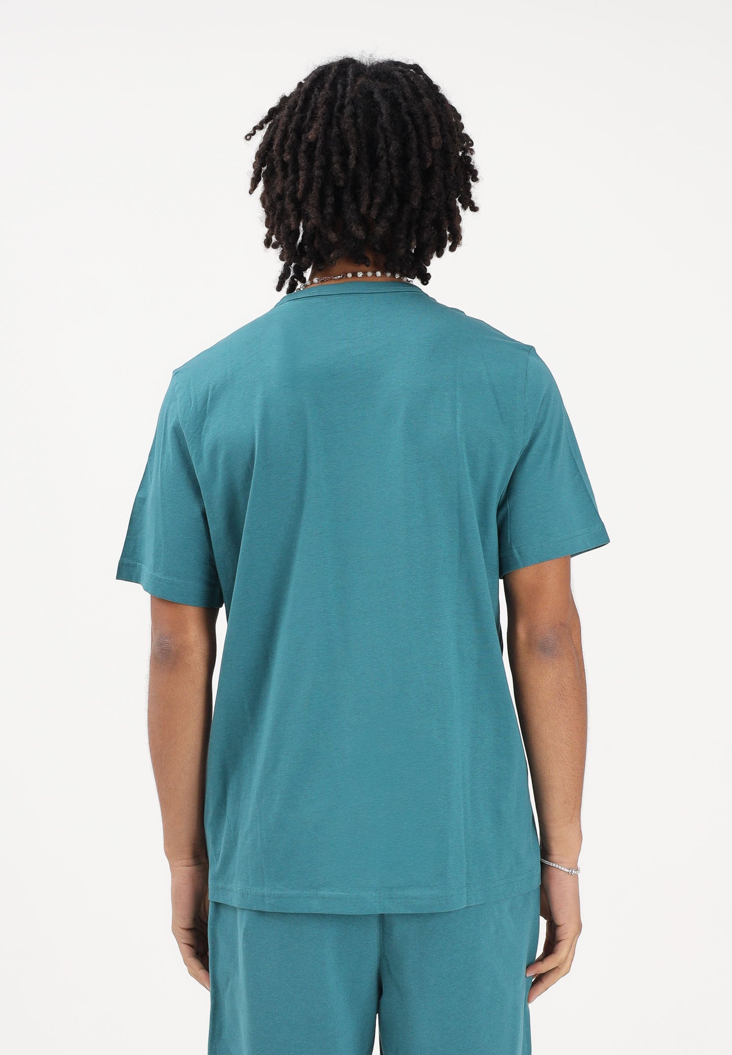 PUMA T-shirt a manica corta Essentials Elevated turchese da uomo 692054 41 PUMA