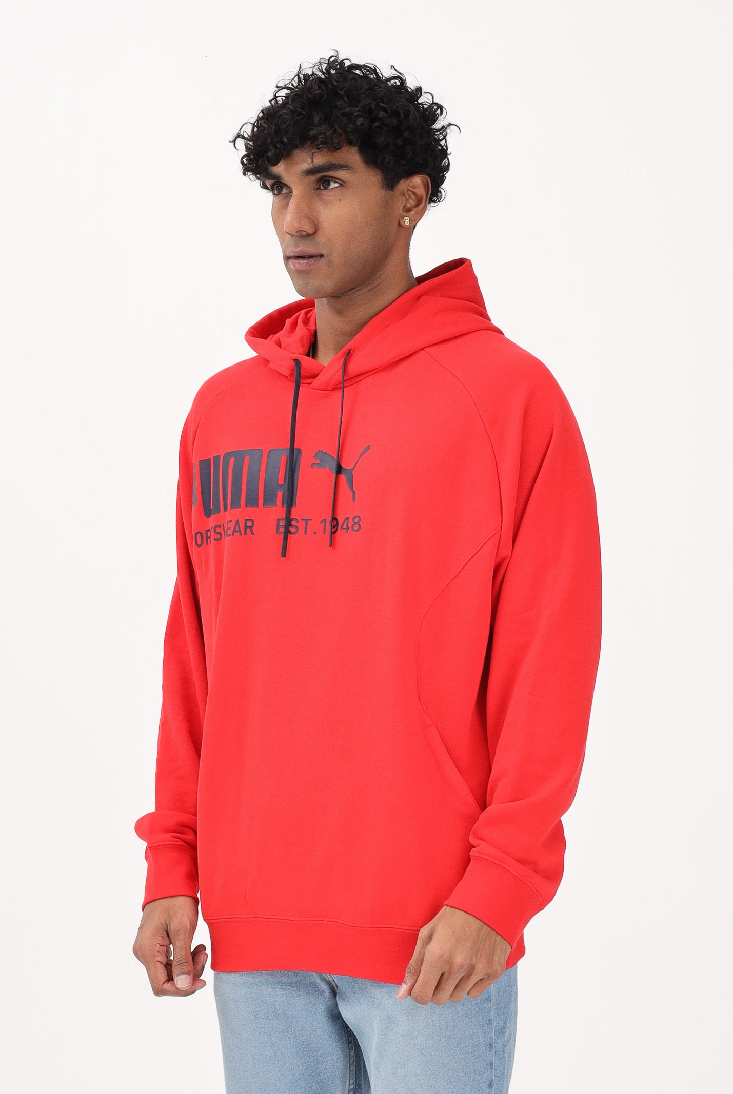PUMA Felpa con cappuccio PUMA Sport rossa da uomo 692170 11 PUMA
