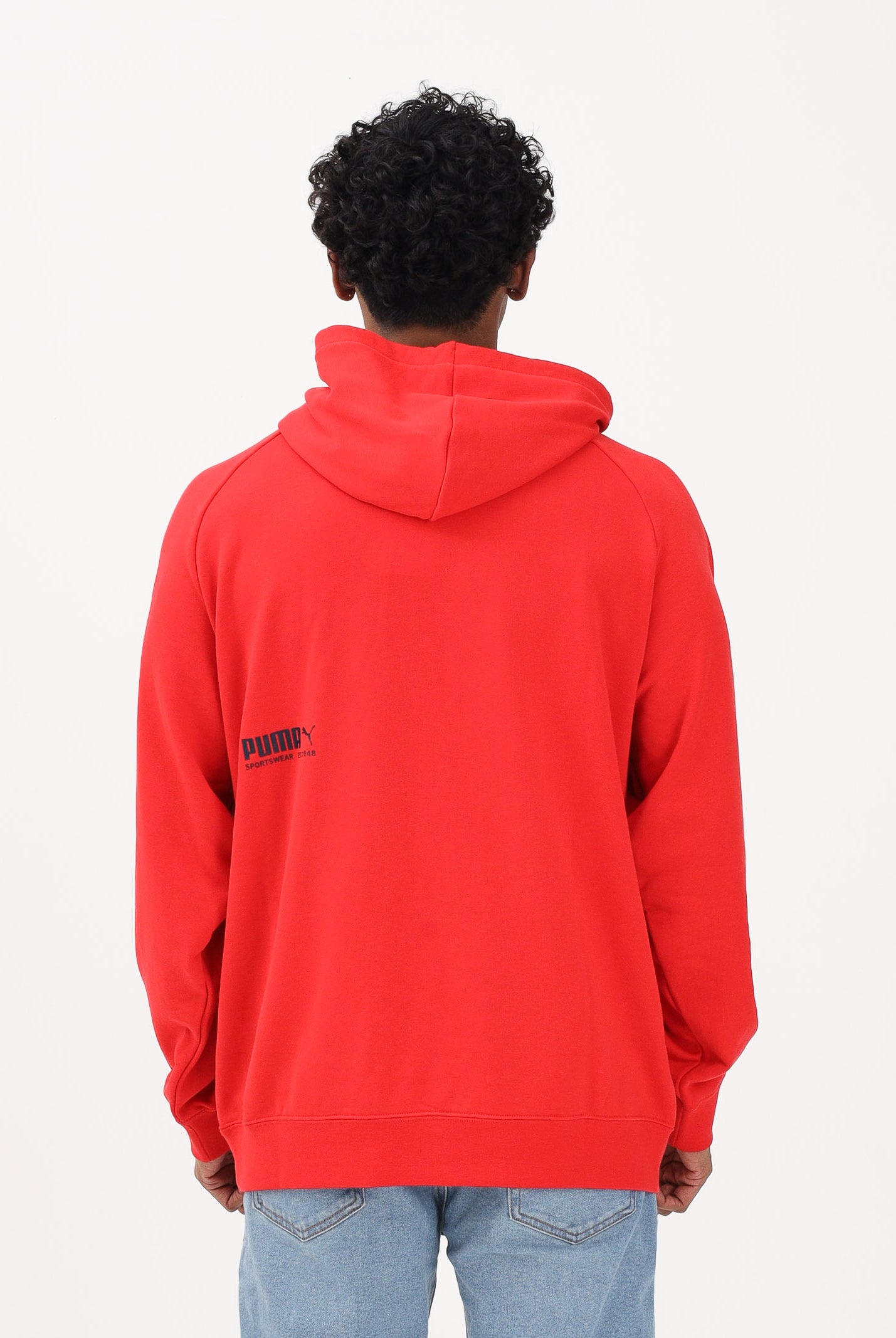 PUMA Felpa con cappuccio PUMA Sport rossa da uomo 692170 11 PUMA