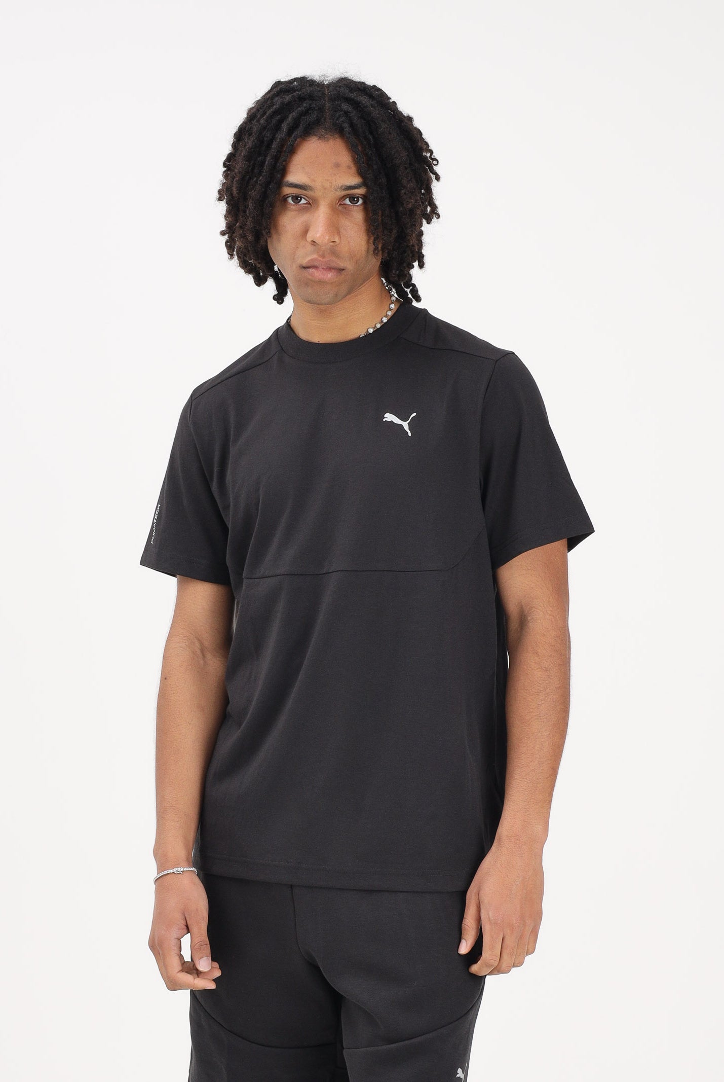 PUMA T-shirt a manica corta PUMATECH nera da uomo 692180 01 PUMA