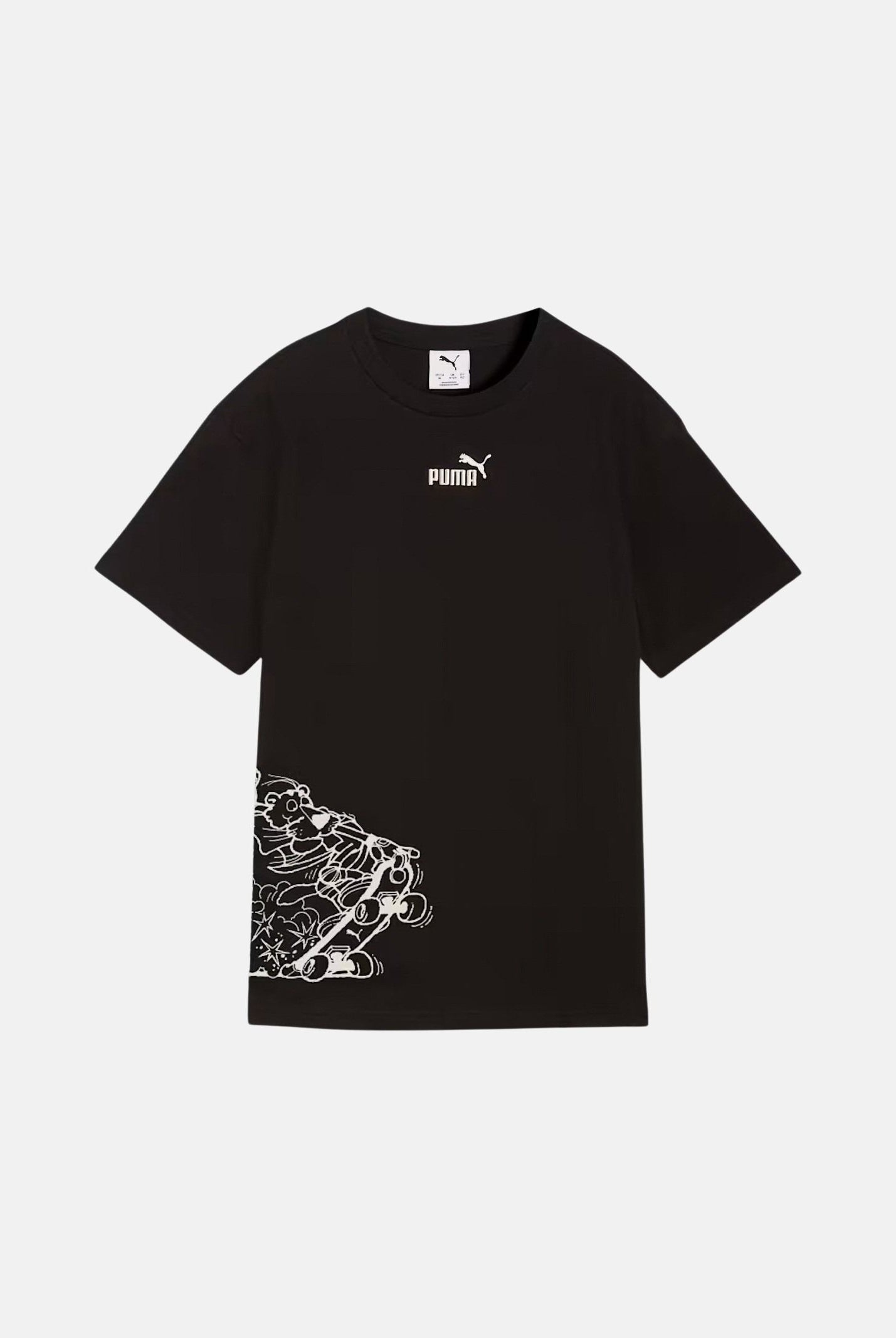 PUMA T-shirt a manica corta Graphic nera per bambino e bambina 692610 01 PUMA