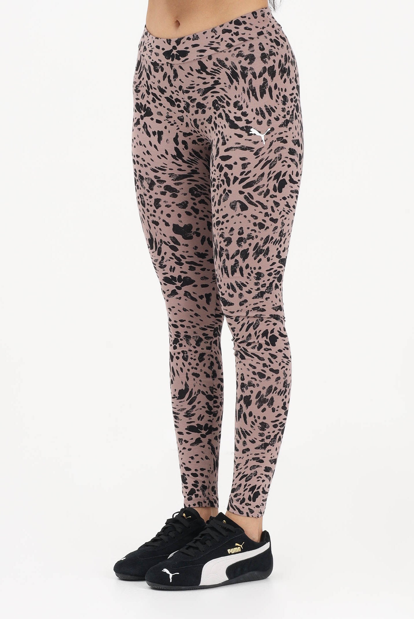 PUMA Leggings sportivo Essentials Graphics Animal Printed rosa da donna 693840 88 PUMA
