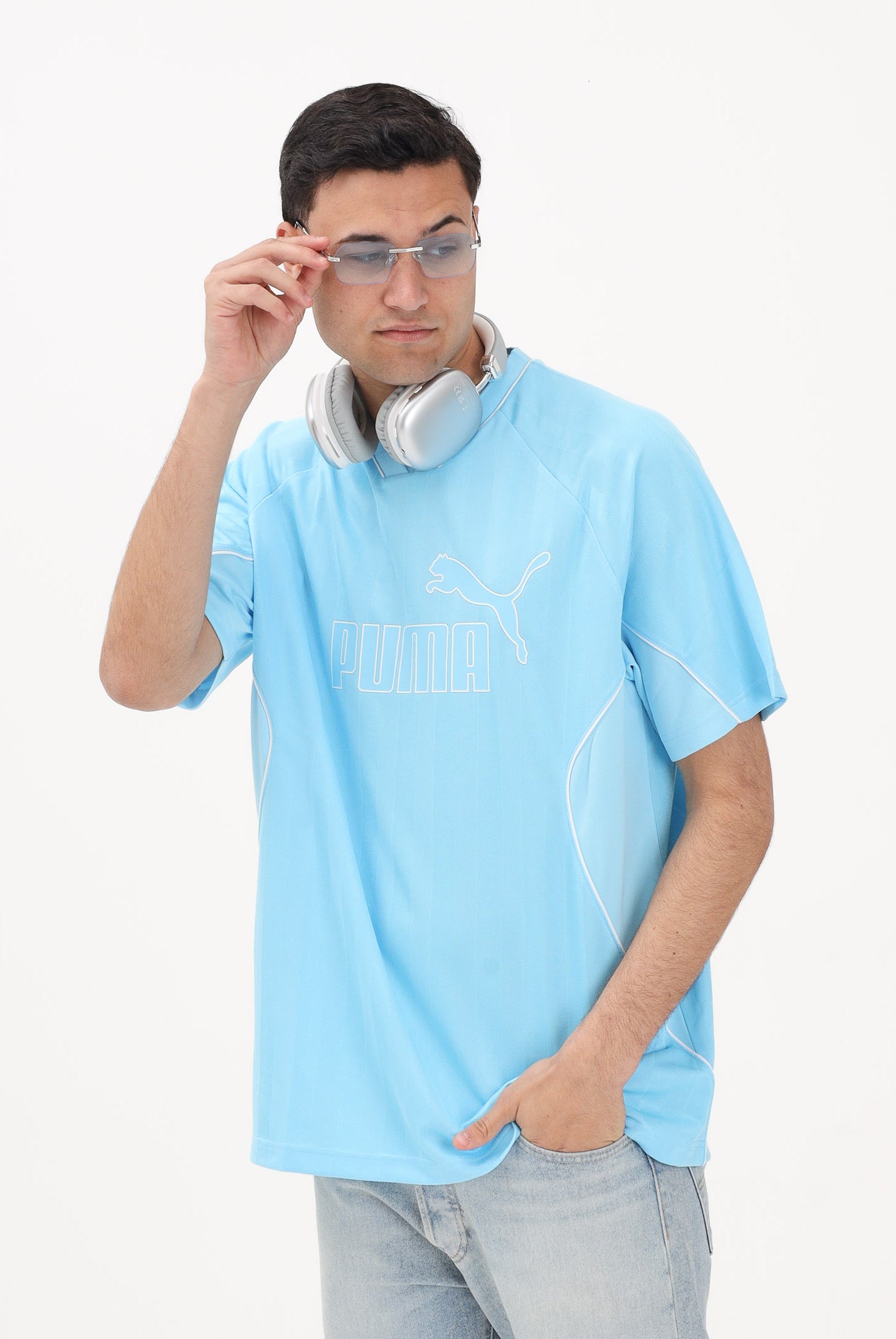 PUMA T-shirt a manica corta Retro azzurra da uomo 693849 45 PUMA