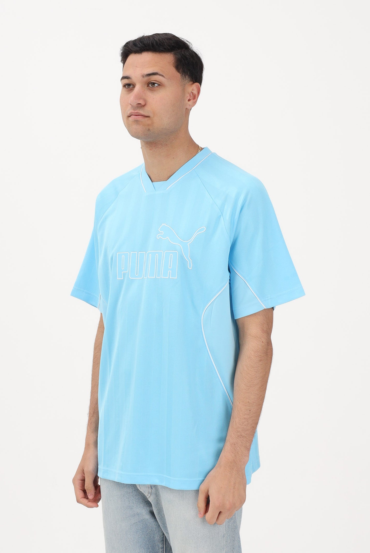 PUMA T-shirt a manica corta Retro azzurra da uomo 693849 45 PUMA