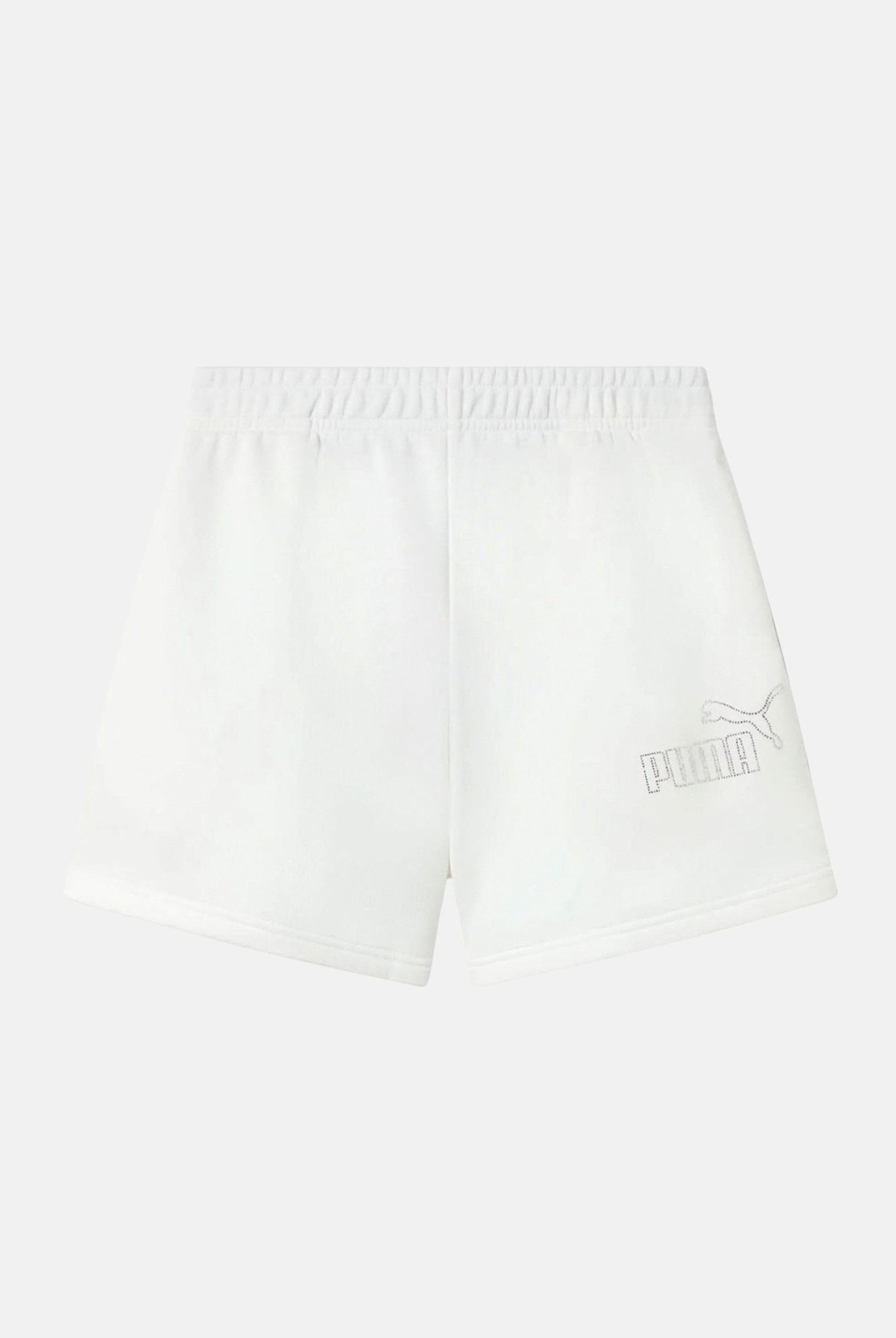 PUMA Shorts sportivo bianco da bambina con logo in strass 693861 02 PUMA
