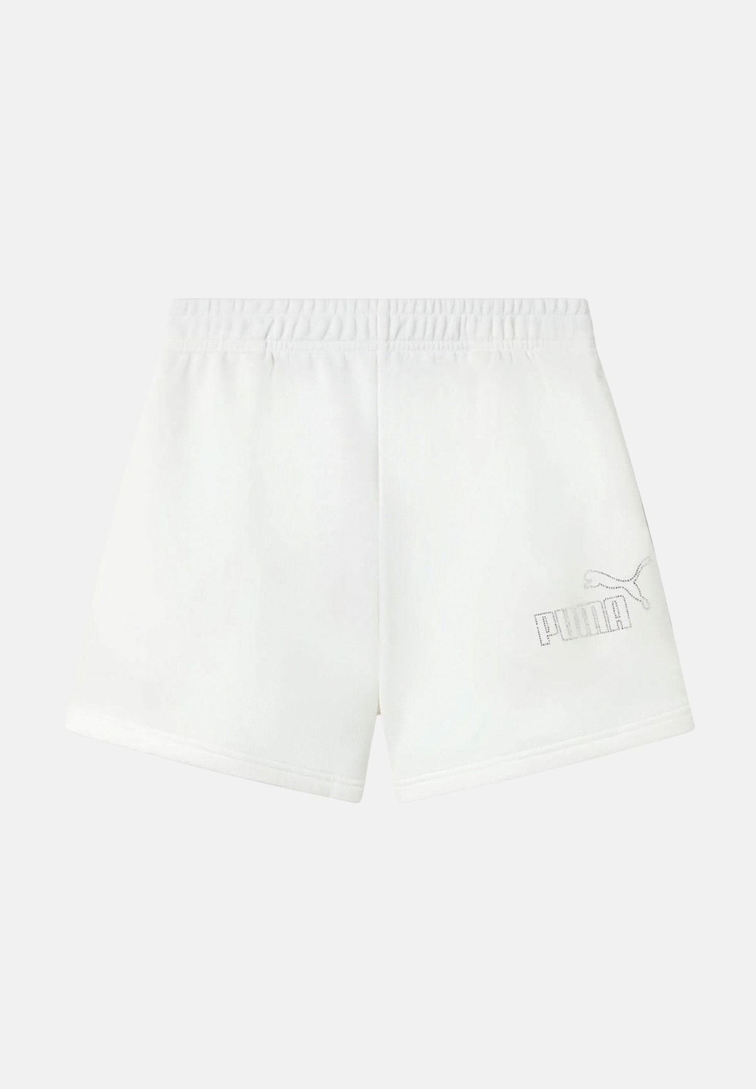 PUMA Shorts sportivo bianco da bambina con logo in strass 693861 02 PUMA