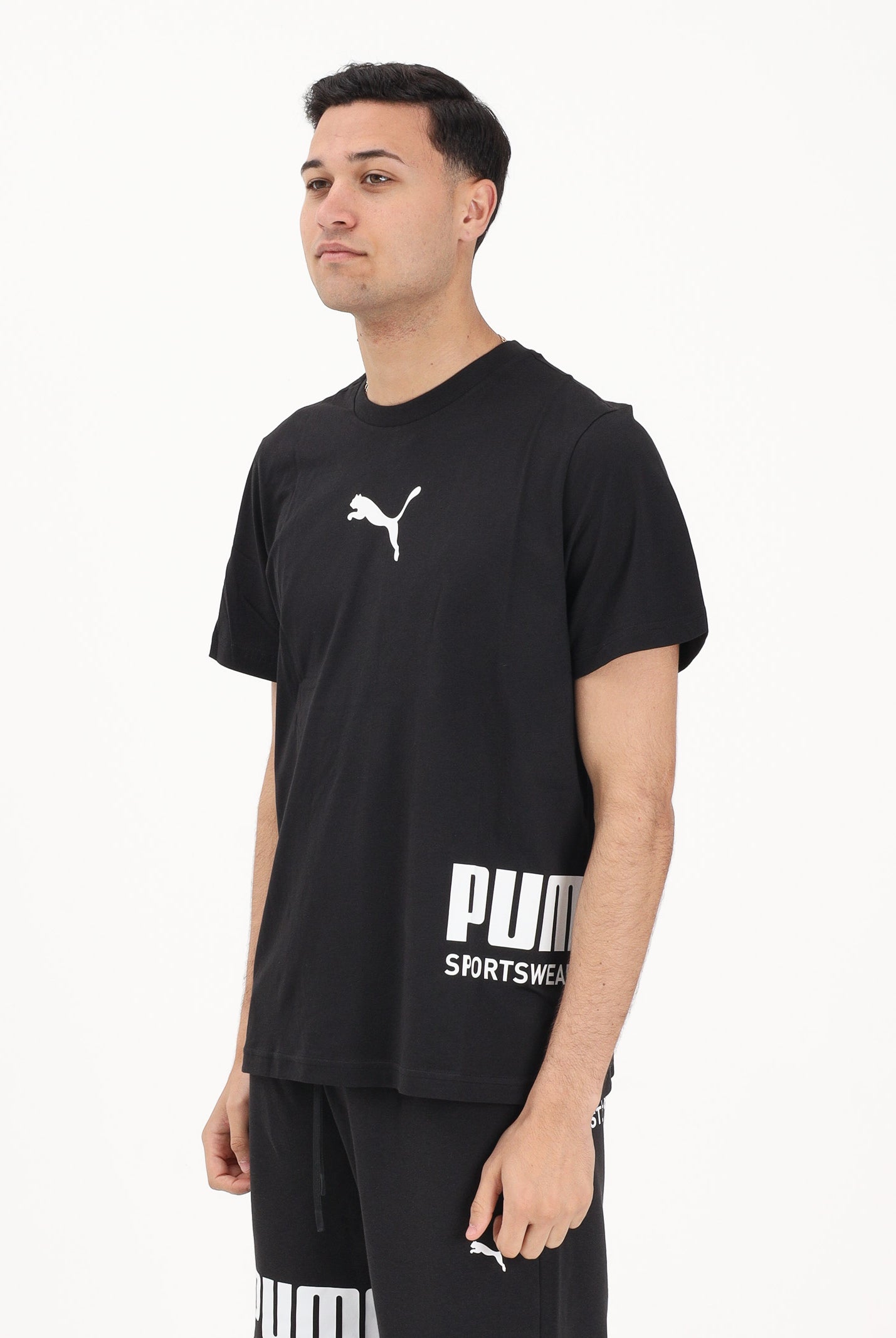 PUMA T-shirt a manica corta PUMA Sport Graphic Relaxed nera da uomo 694673 01 PUMA