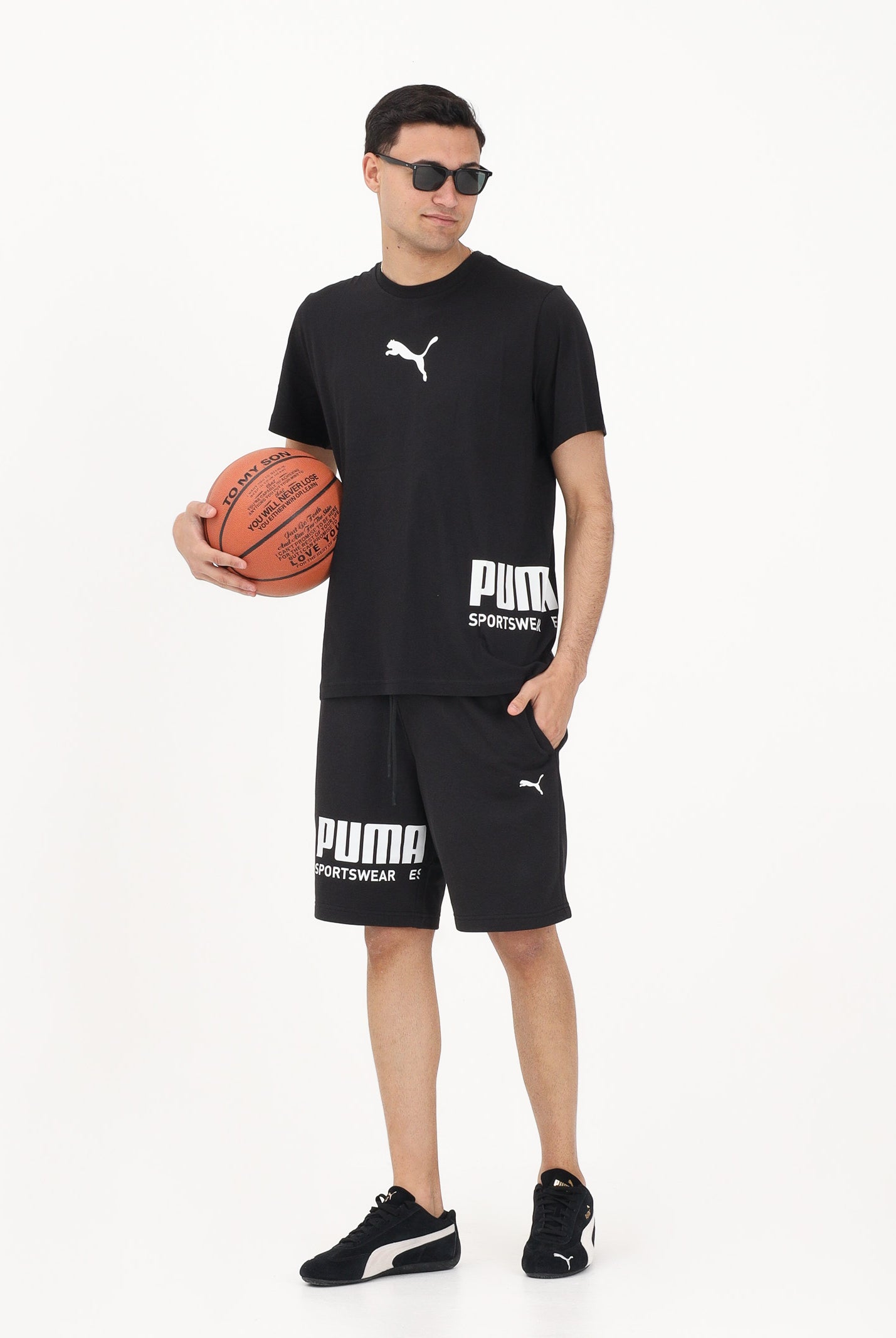 PUMA T-shirt a manica corta PUMA Sport Graphic Relaxed nera da uomo 694673 01 PUMA