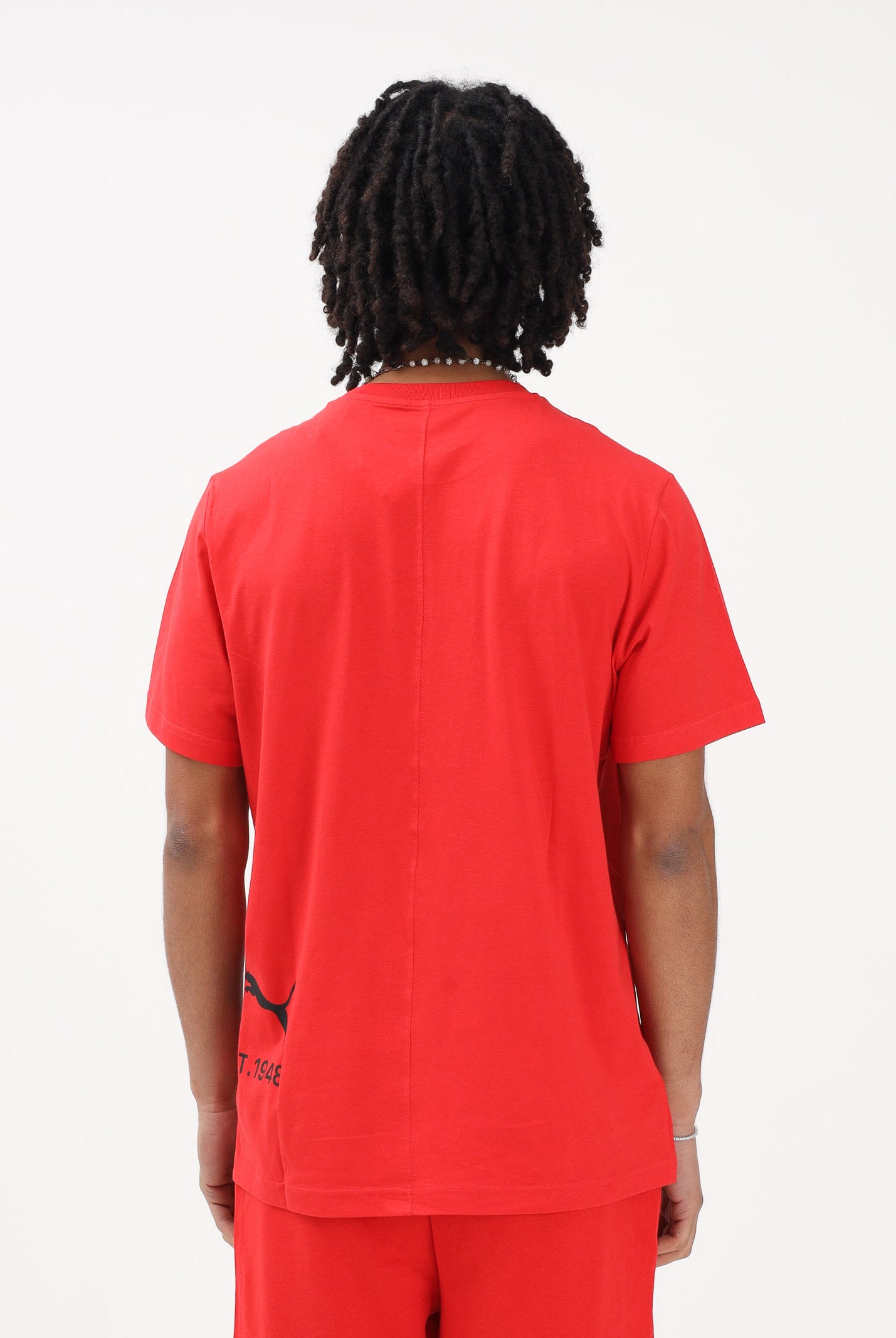 PUMA T-shirt a manica corta PUMA Sport Graphic Relaxed rossa da uomo 694673 11 PUMA
