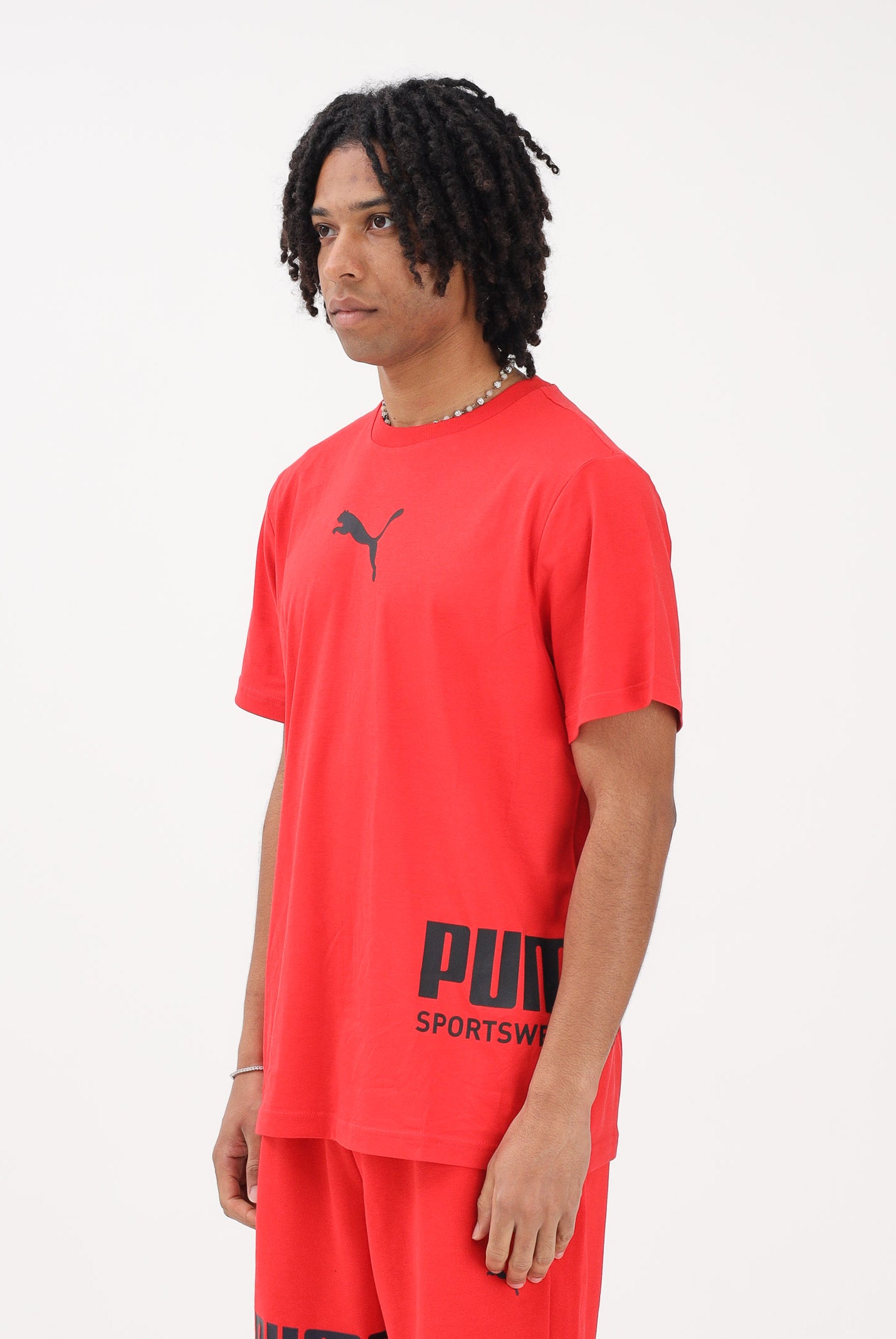 PUMA T-shirt a manica corta PUMA Sport Graphic Relaxed rossa da uomo 694673 11 PUMA