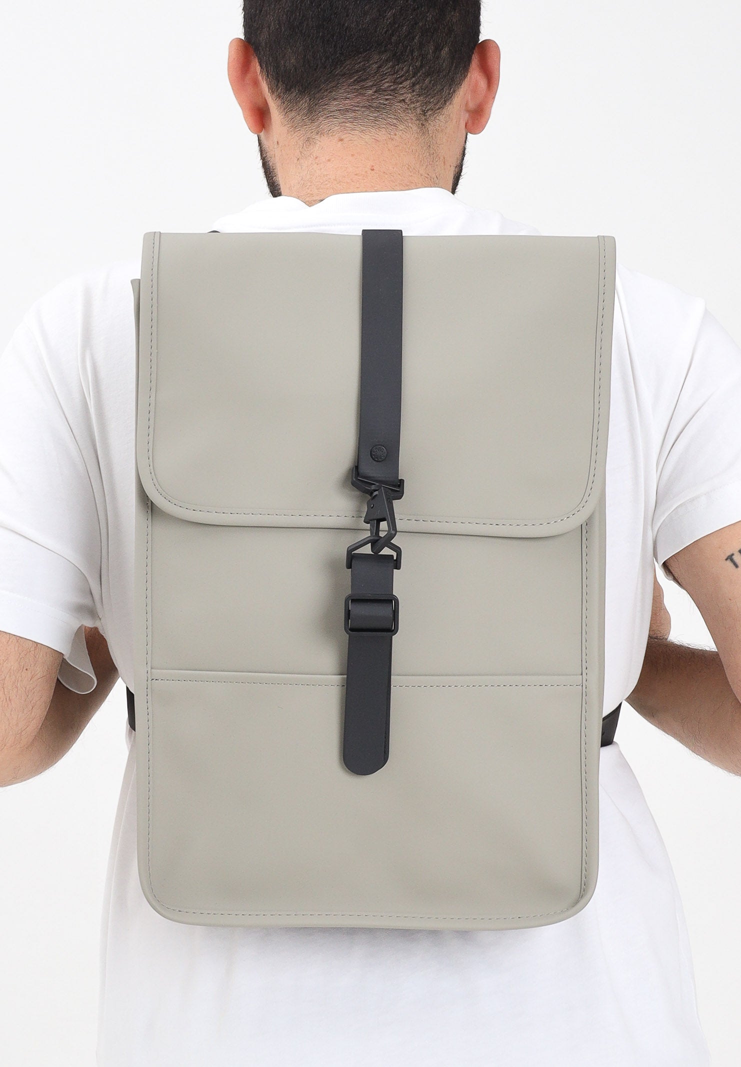 RAINS Zaino Puffed Backpack Mini verde per uomo e donna RA13020 DFT RAINS