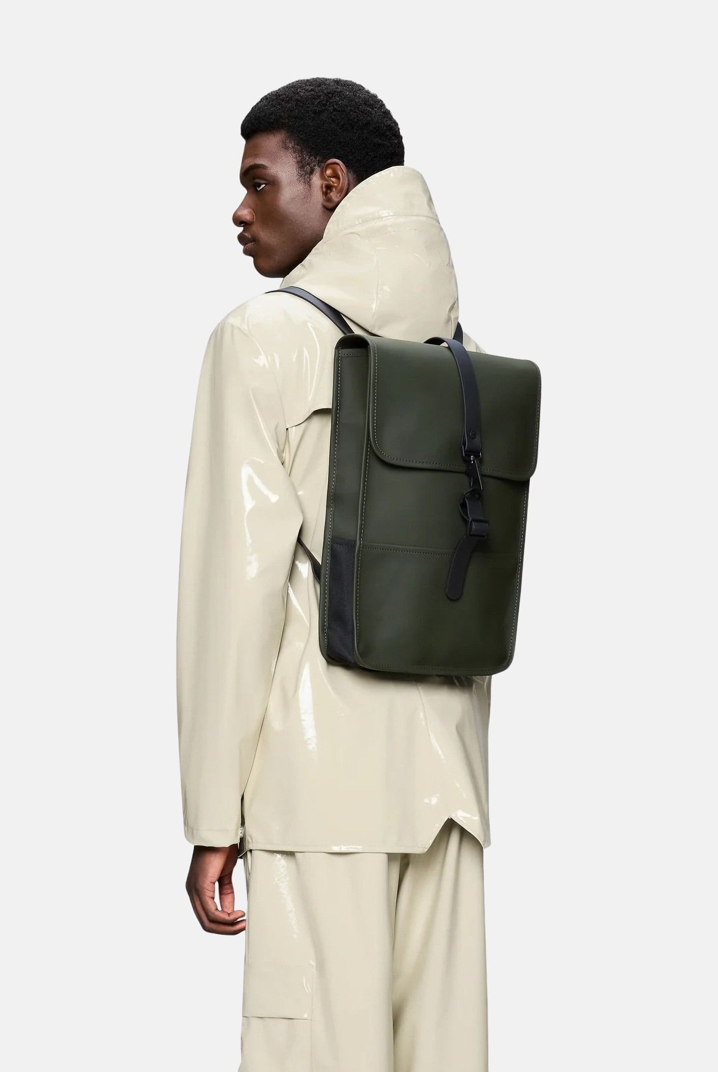 RAINS Zaino Puffed Backpack Mini verde per uomo e donna RA13020 GR RAINS