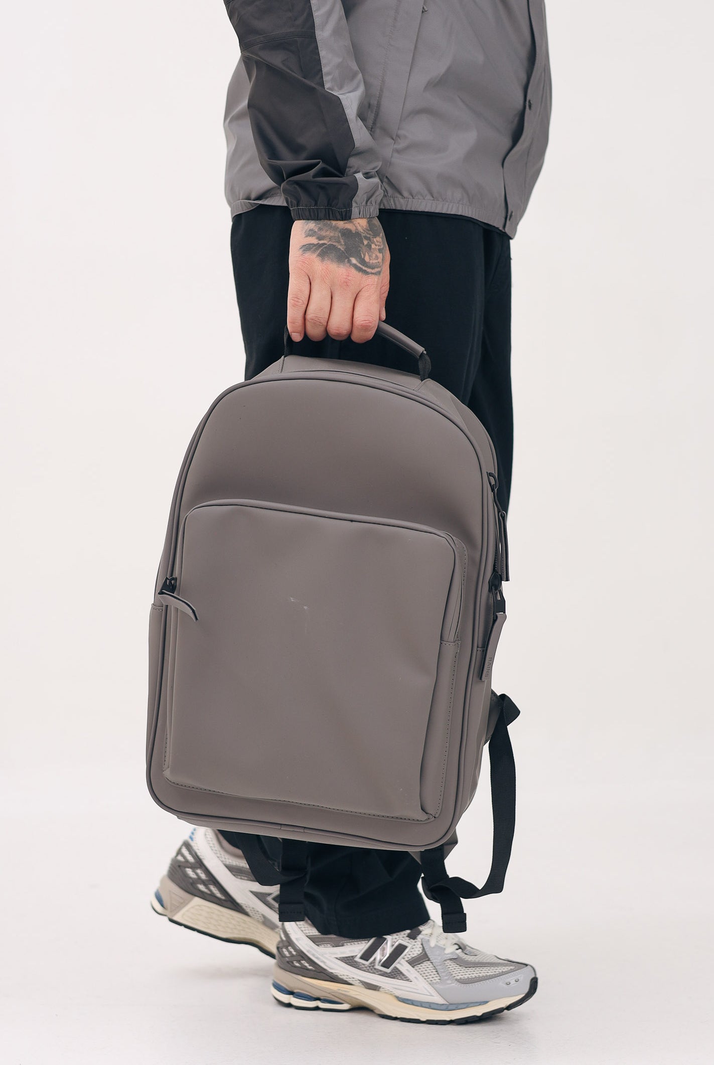 Zaino Book Daypack Large grigio per uomo e donna RA13680 GRY RAINS