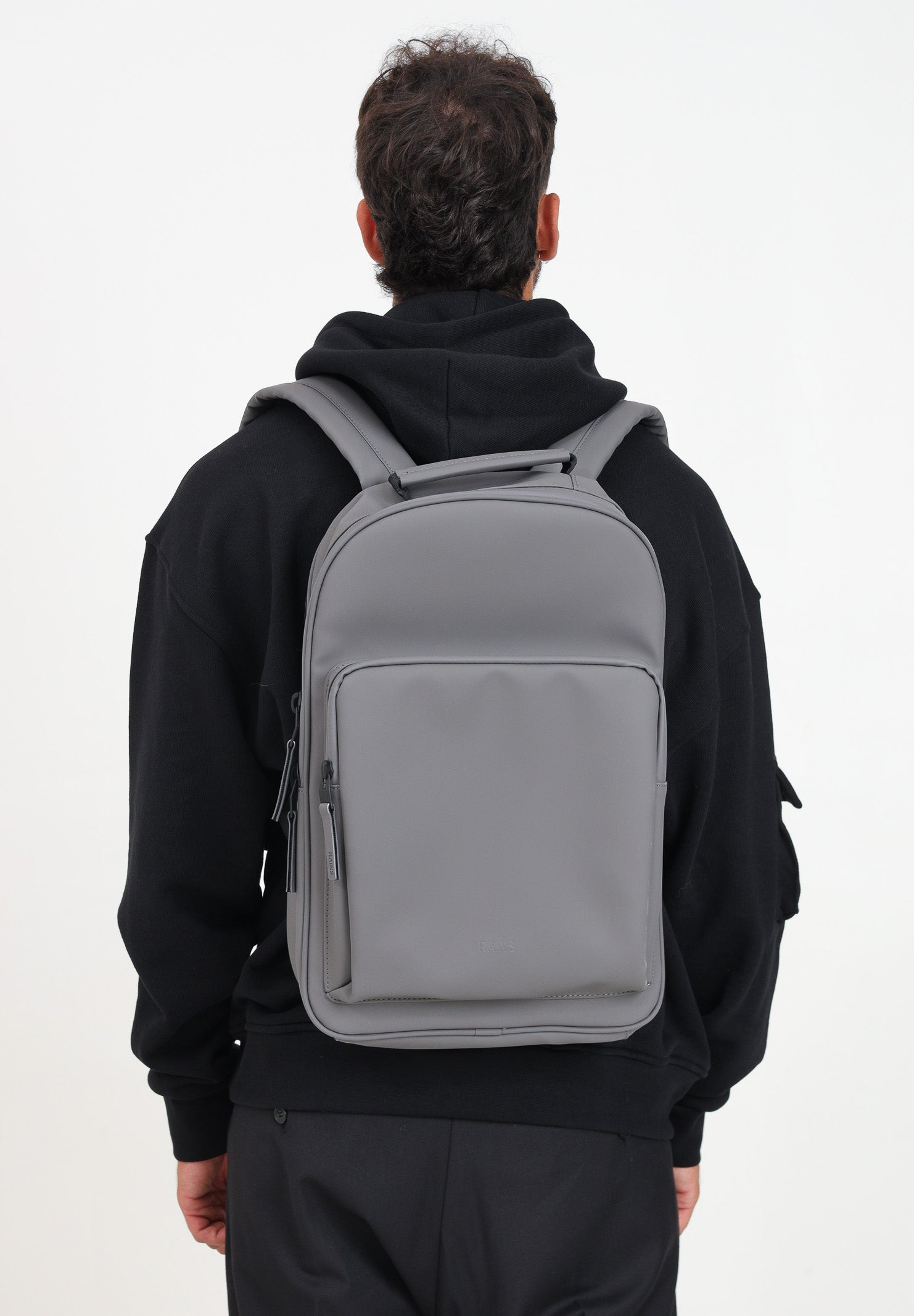 Zaino Book Daypack Large grigio per uomo e donna RA13680 GRY RAINS