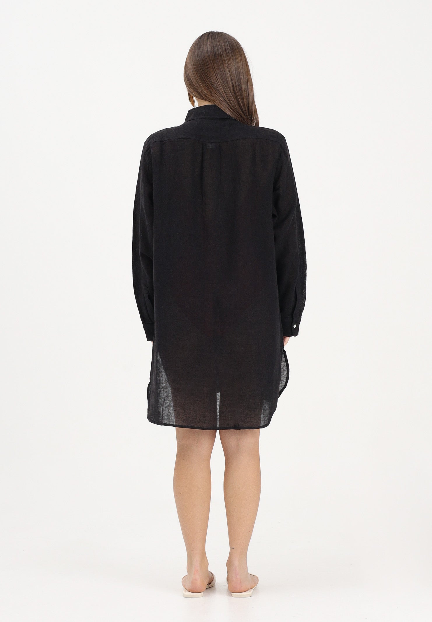 RALPH LAUREN Abito chemisier nero da donna 21564377 BL RALPH LAUREN