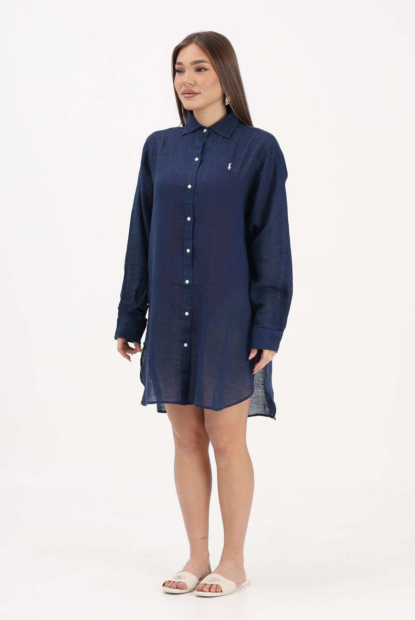 RALPH LAUREN Abito chemisier blu da donna 21564377 NA RALPH LAUREN