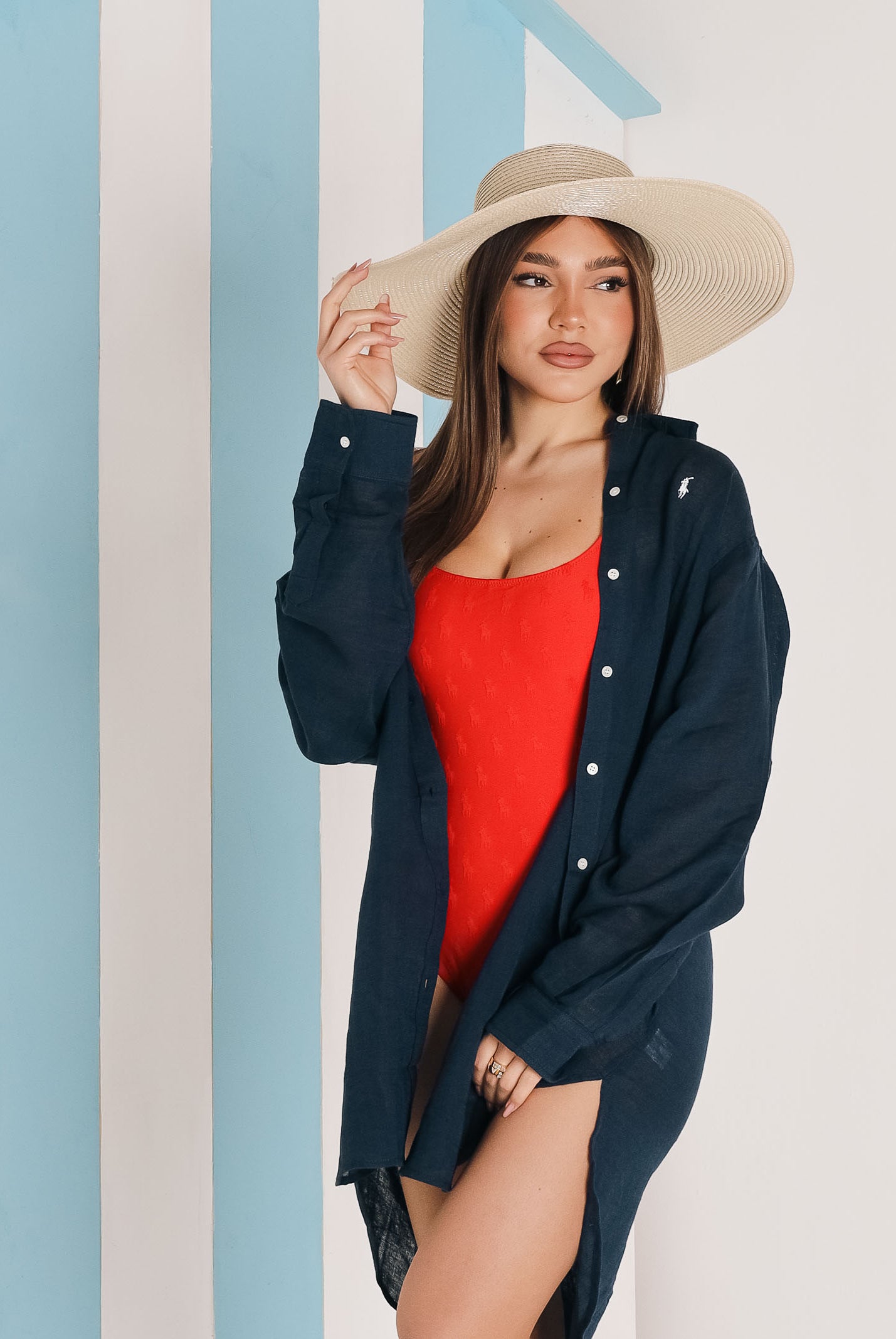 RALPH LAUREN Abito chemisier blu da donna 21564377 NA RALPH LAUREN