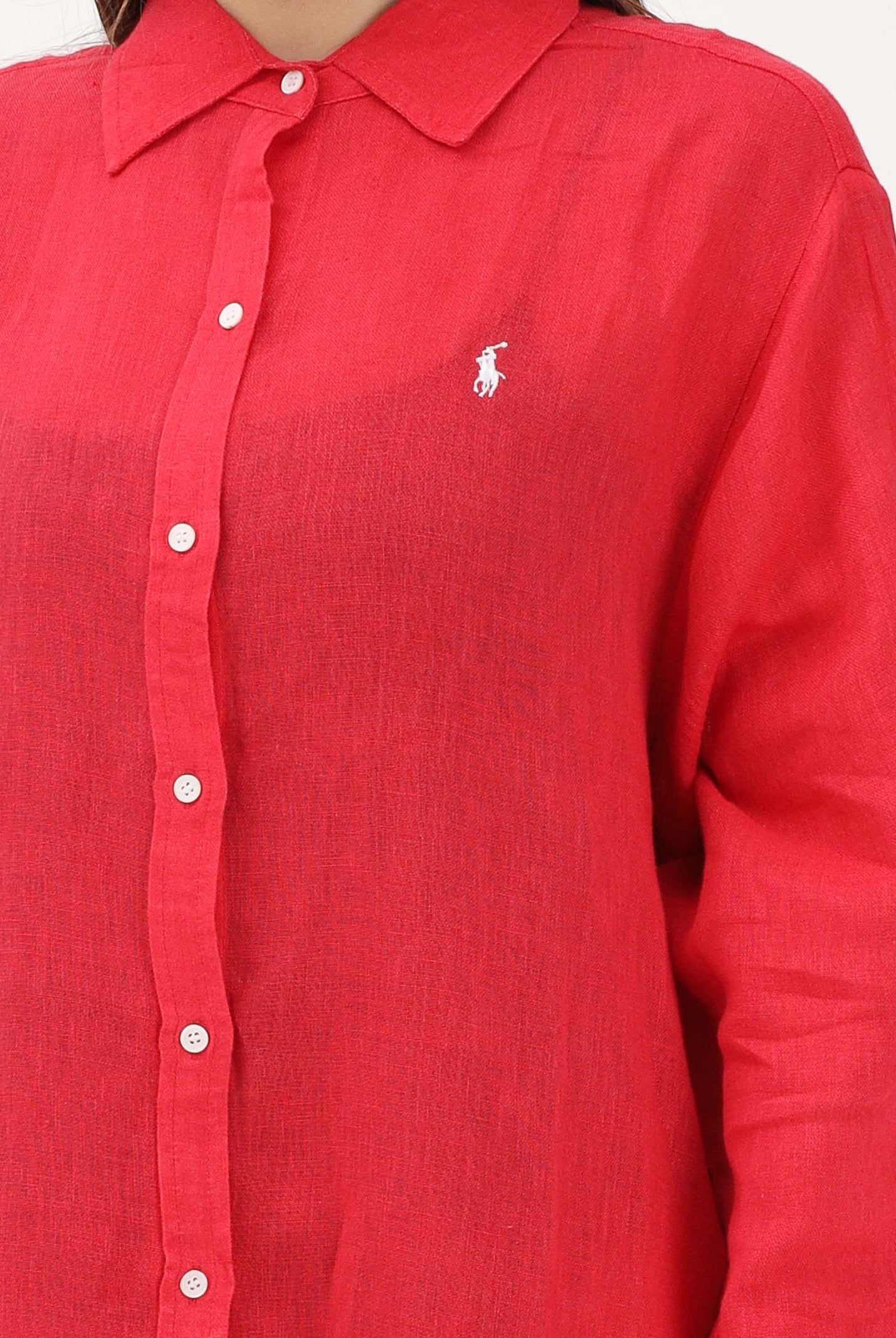 RALPH LAUREN Abito chemisier rosso da donna 21564377 RE RALPH LAUREN