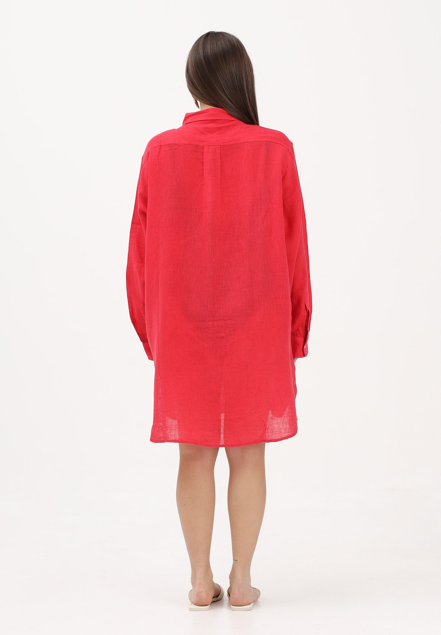 RALPH LAUREN Abito chemisier rosso da donna 21564377 RE RALPH LAUREN