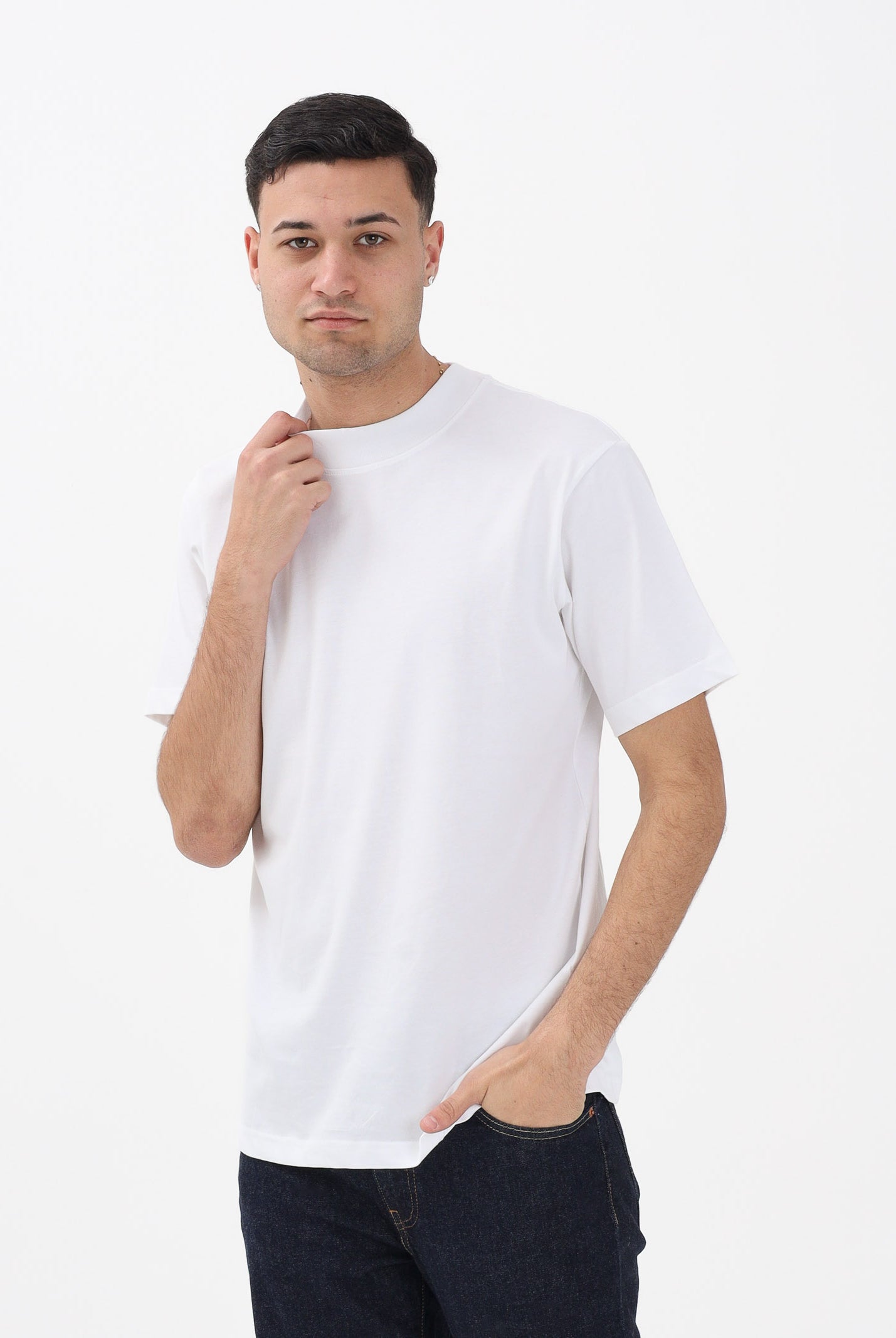 SELECTED HOMME T-shirt a manica corta bianca da uomo 16077385 BRWI SELECTED HOMME