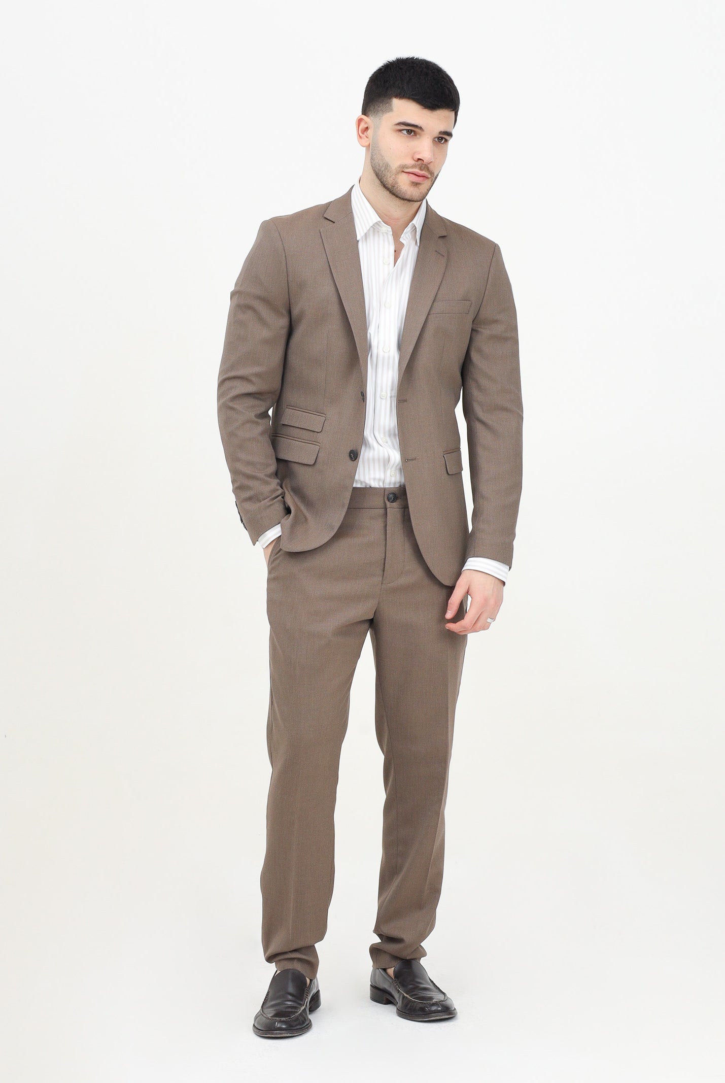 SELECTED HOMME Pantalone elegante marrone da uomo 16087869 KE SELECTED HOMME