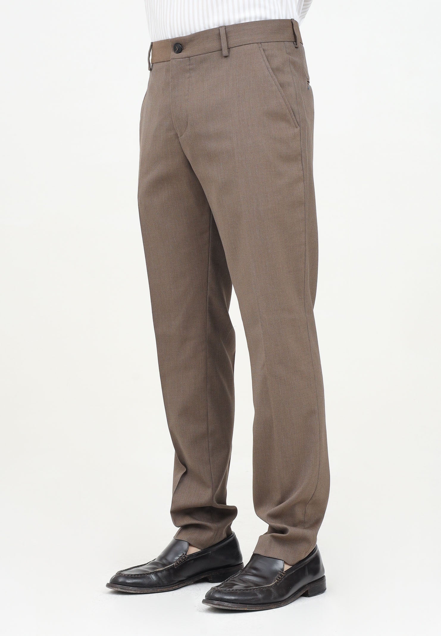 SELECTED HOMME Pantalone elegante marrone da uomo 16087869 KE SELECTED HOMME