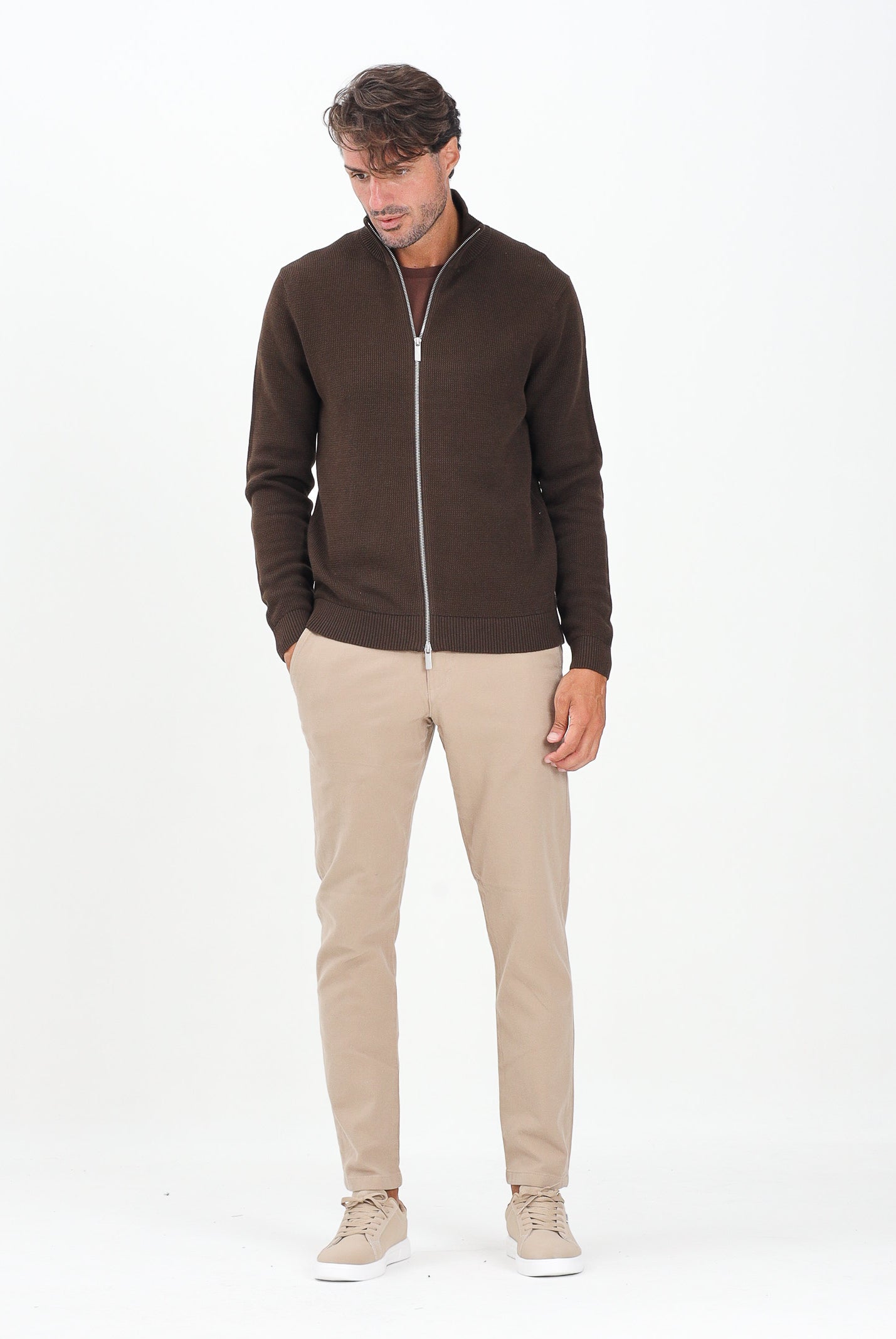 SELECTED HOMME Pantalone chino beige da uomo 16091554 PureCashmere SELECTED HOMME