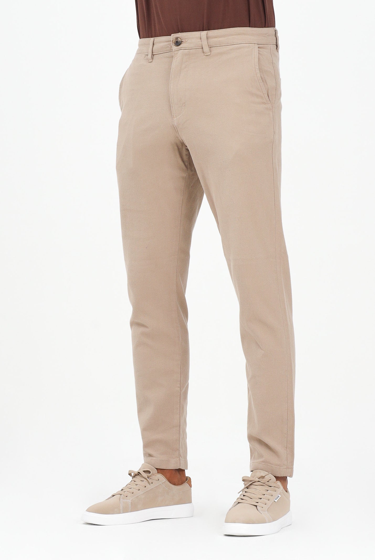 SELECTED HOMME Pantalone chino beige da uomo 16091554 PureCashmere SELECTED HOMME