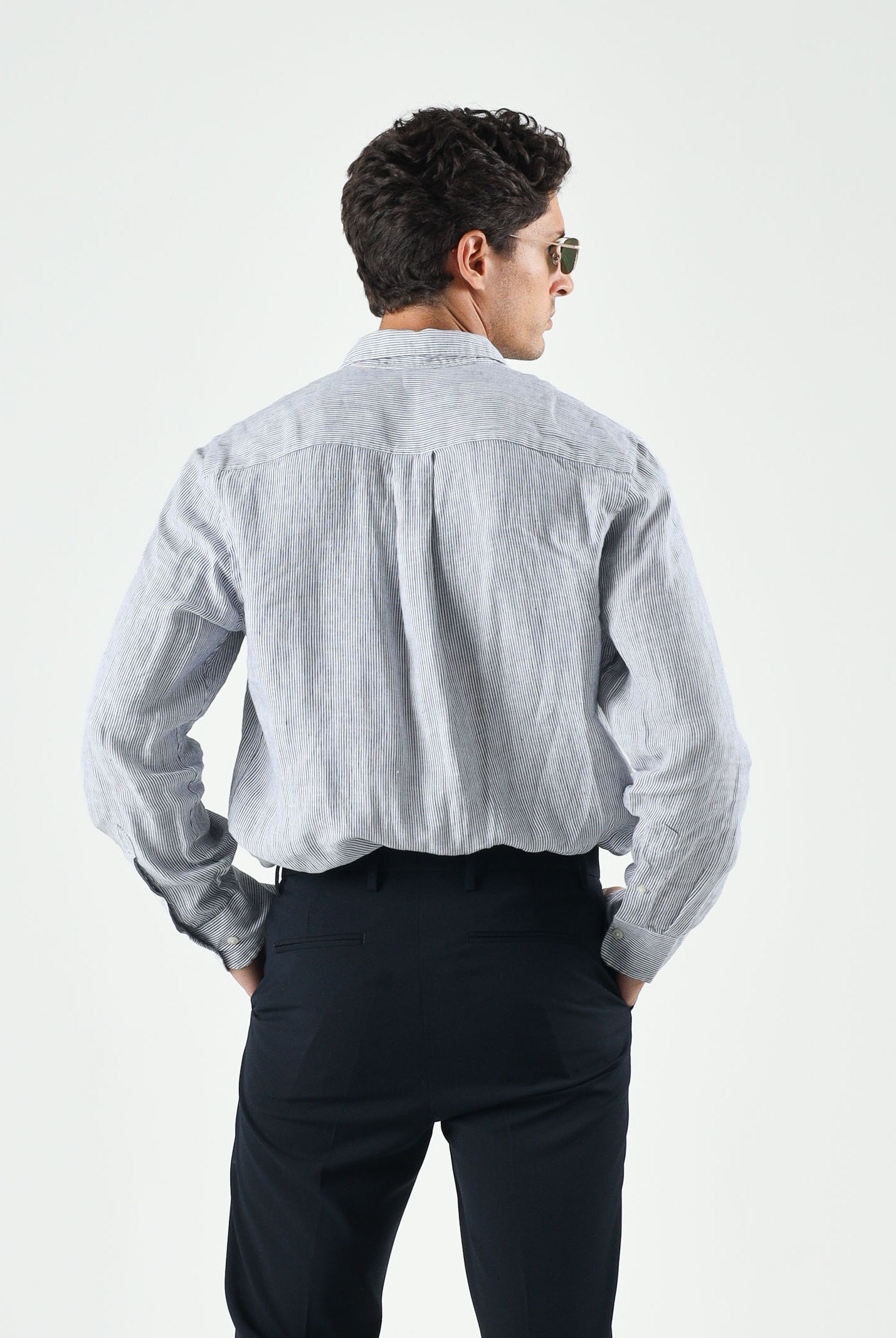 SELECTED HOMME Camicia KYLIAN acqua grey verde chiaro da uomo<BR/> 16092471 ACGR SELECTED HOMME