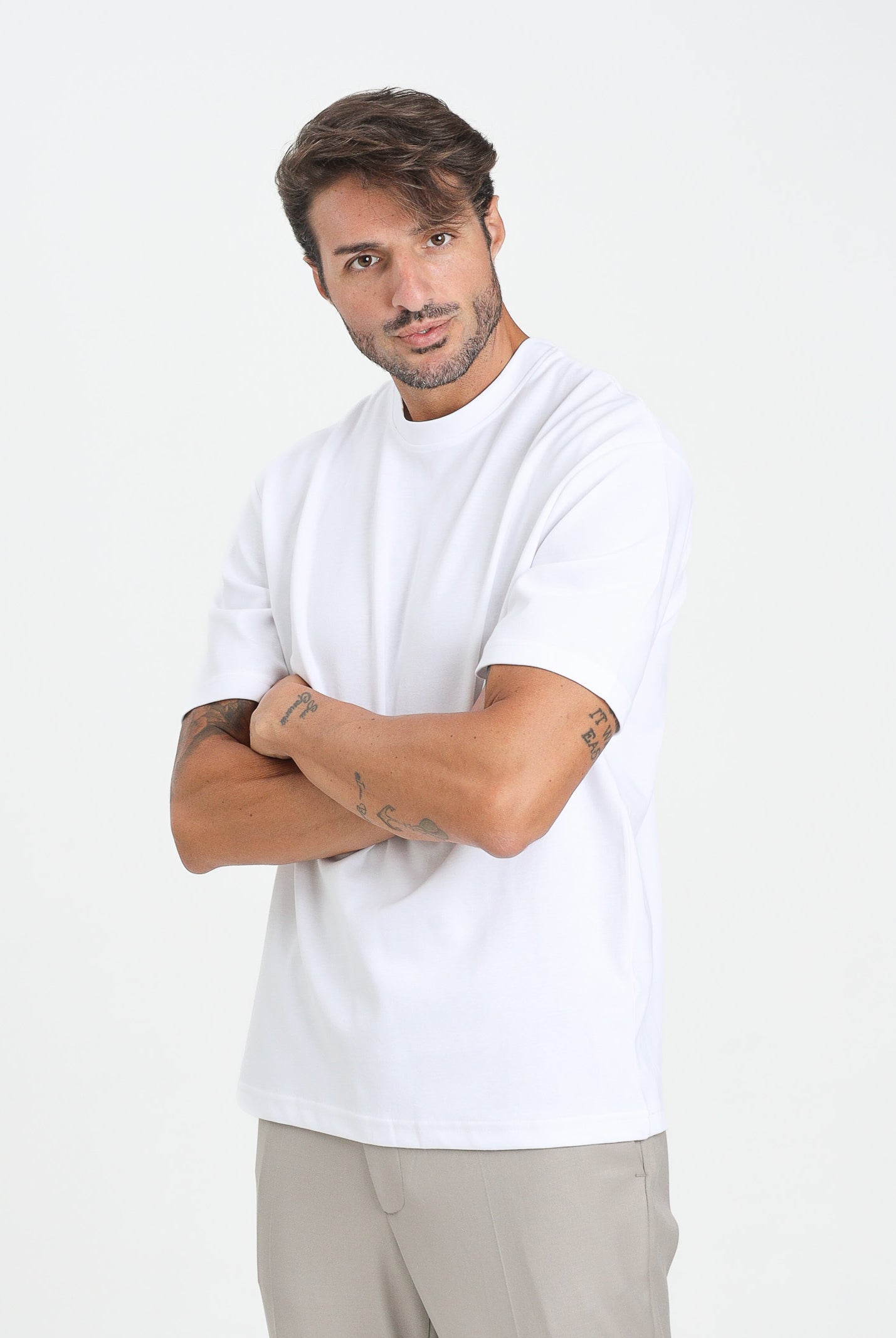 SELECTED HOMME T-shirt a manica corta bianca da uomo 16094143 BrightWhite SELECTED HOMME