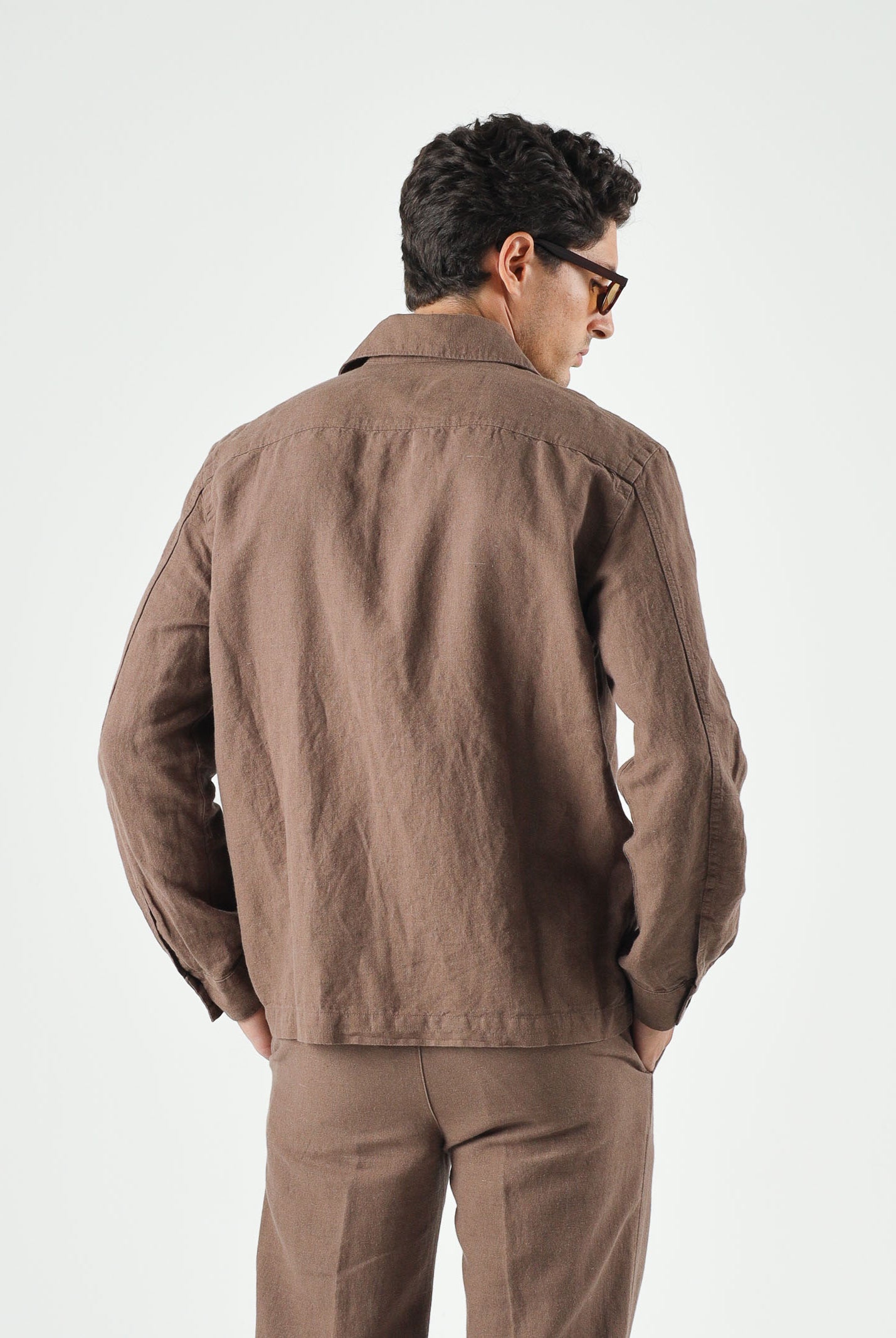 SELECTED HOMME Camicia LEROY Chocolate Marrone da uomo con tasche applicate sul petto. 16096369 CH SELECTED HOMME