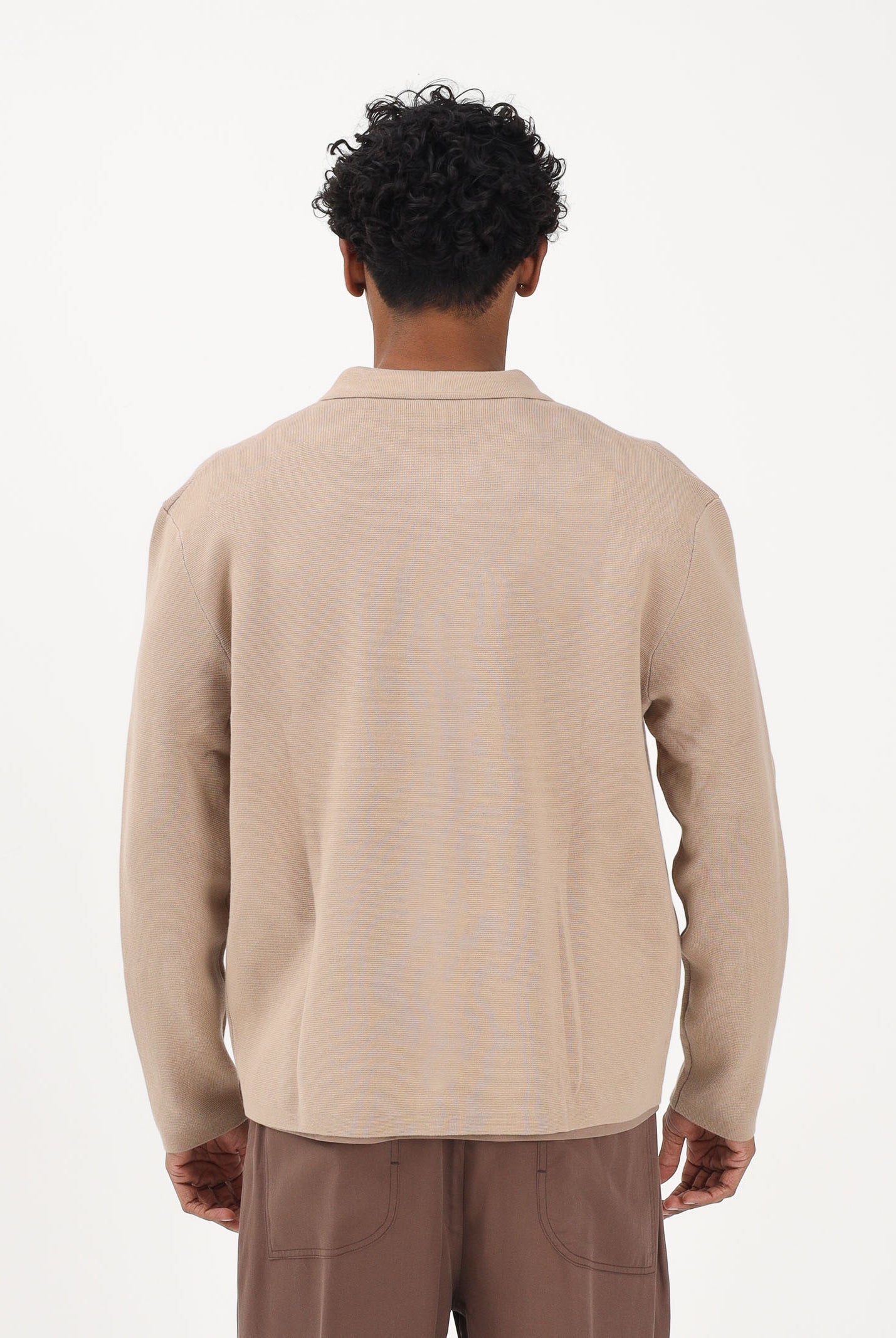 SELECTED HOMME Cardigan beige da uomo 16096549 SA SELECTED HOMME