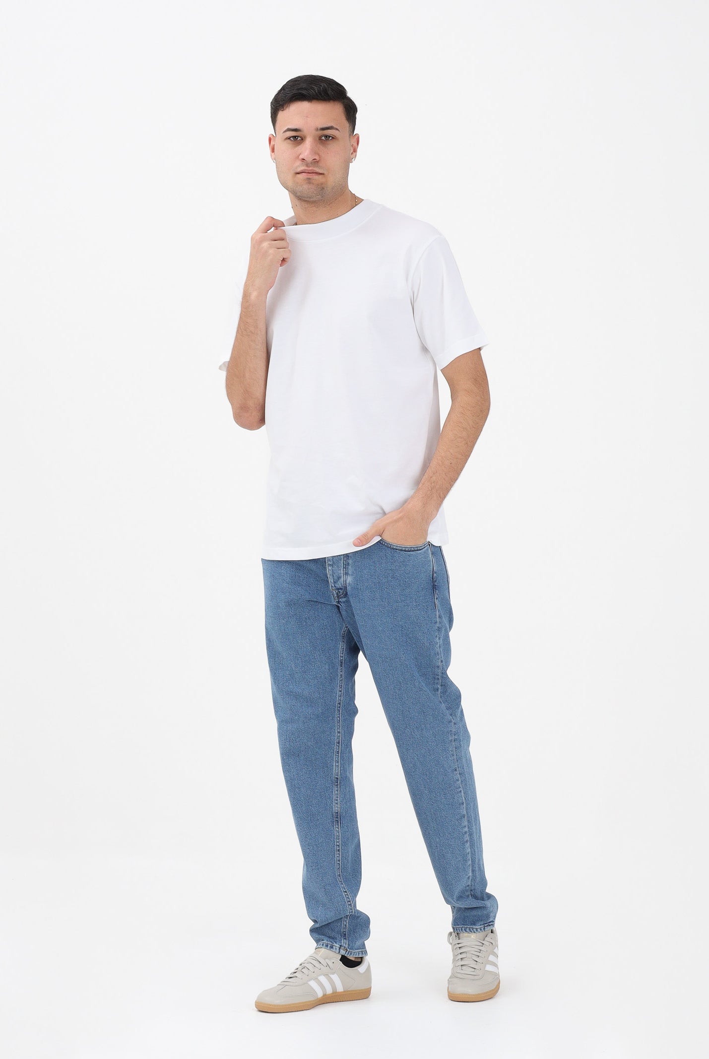 SELECTED HOMME Jeans in denim blu medio da uomo 16098202 LIBL SELECTED HOMME