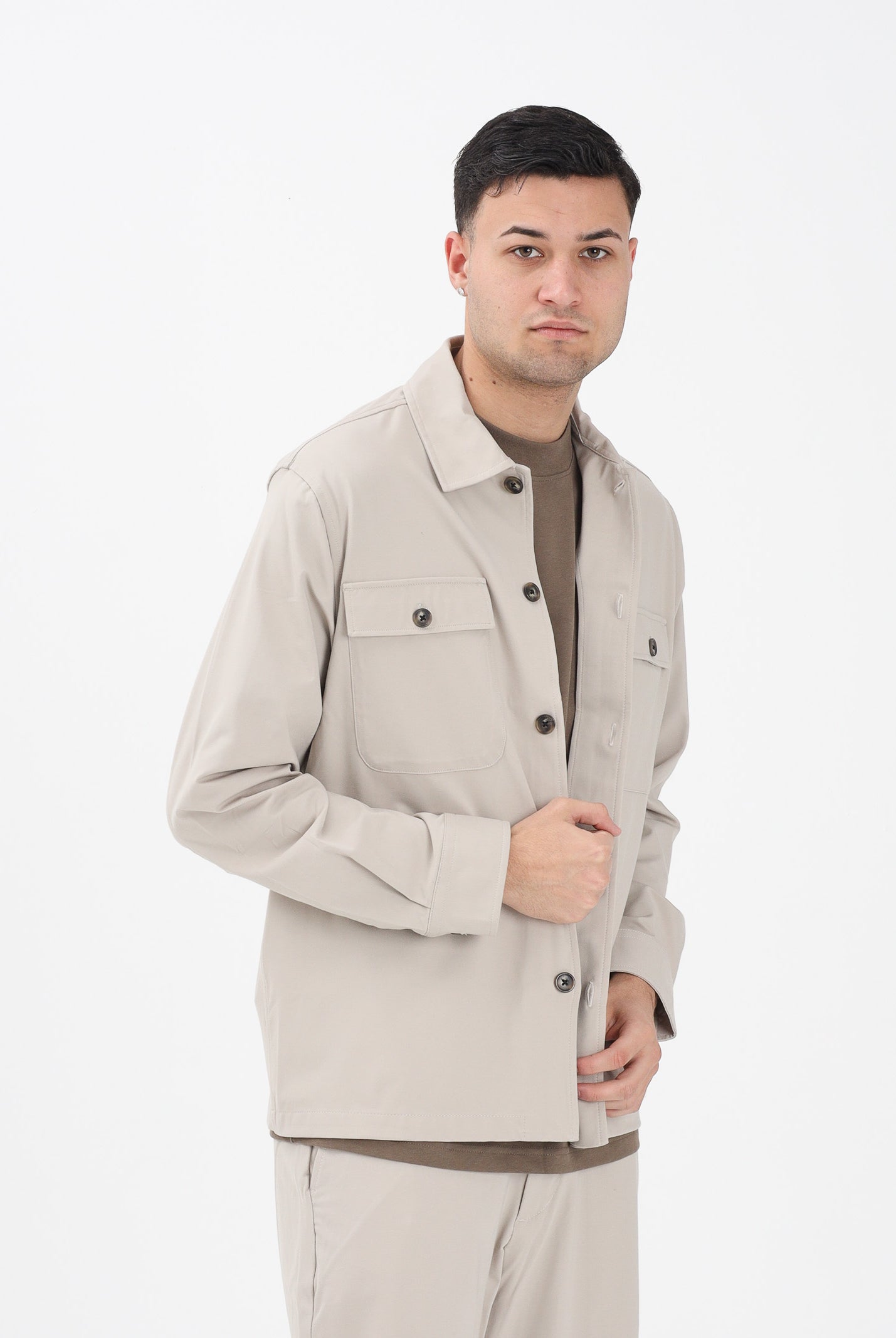 SELECTED HOMME Camicia a manica lunga beige da uomo 16099821 PUCA SELECTED HOMME